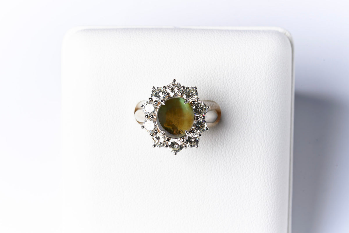 アレキサンドライト キャッツアイ リング – GINZA SATAKE