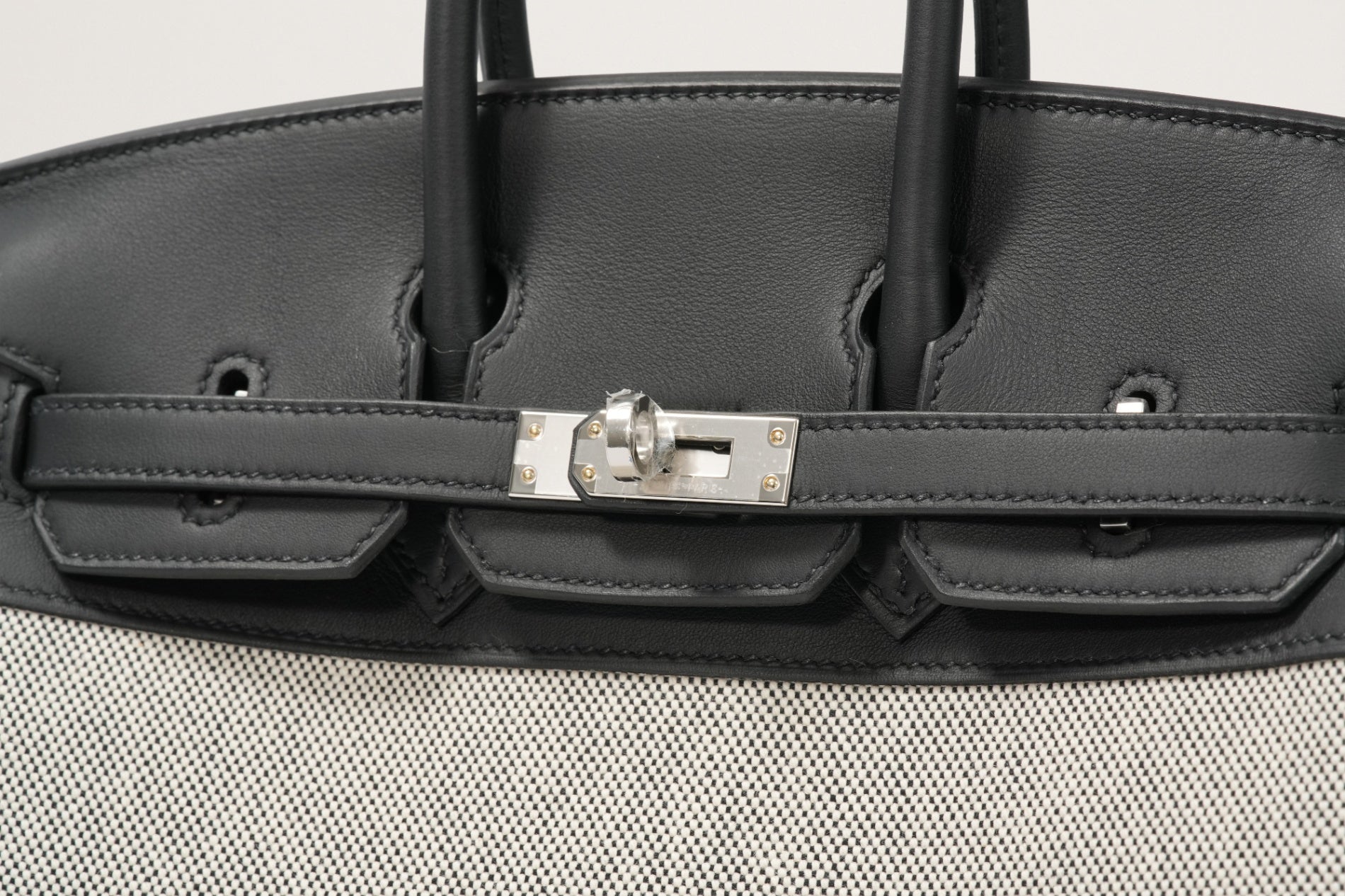 HERMES バーキン25 黒/エクリュ