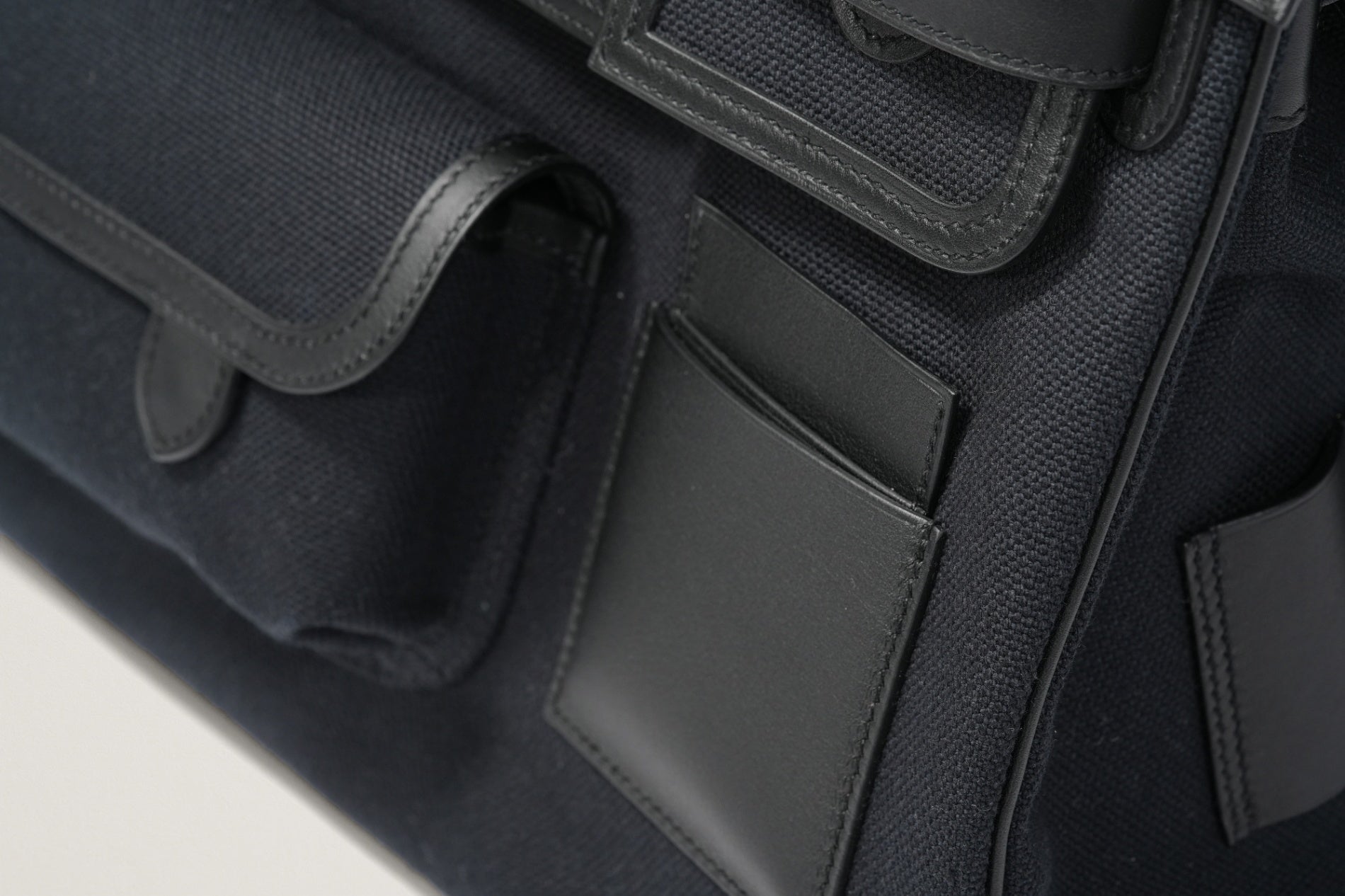 HERMES バーキン35 カーゴ ブルーマリン/黒