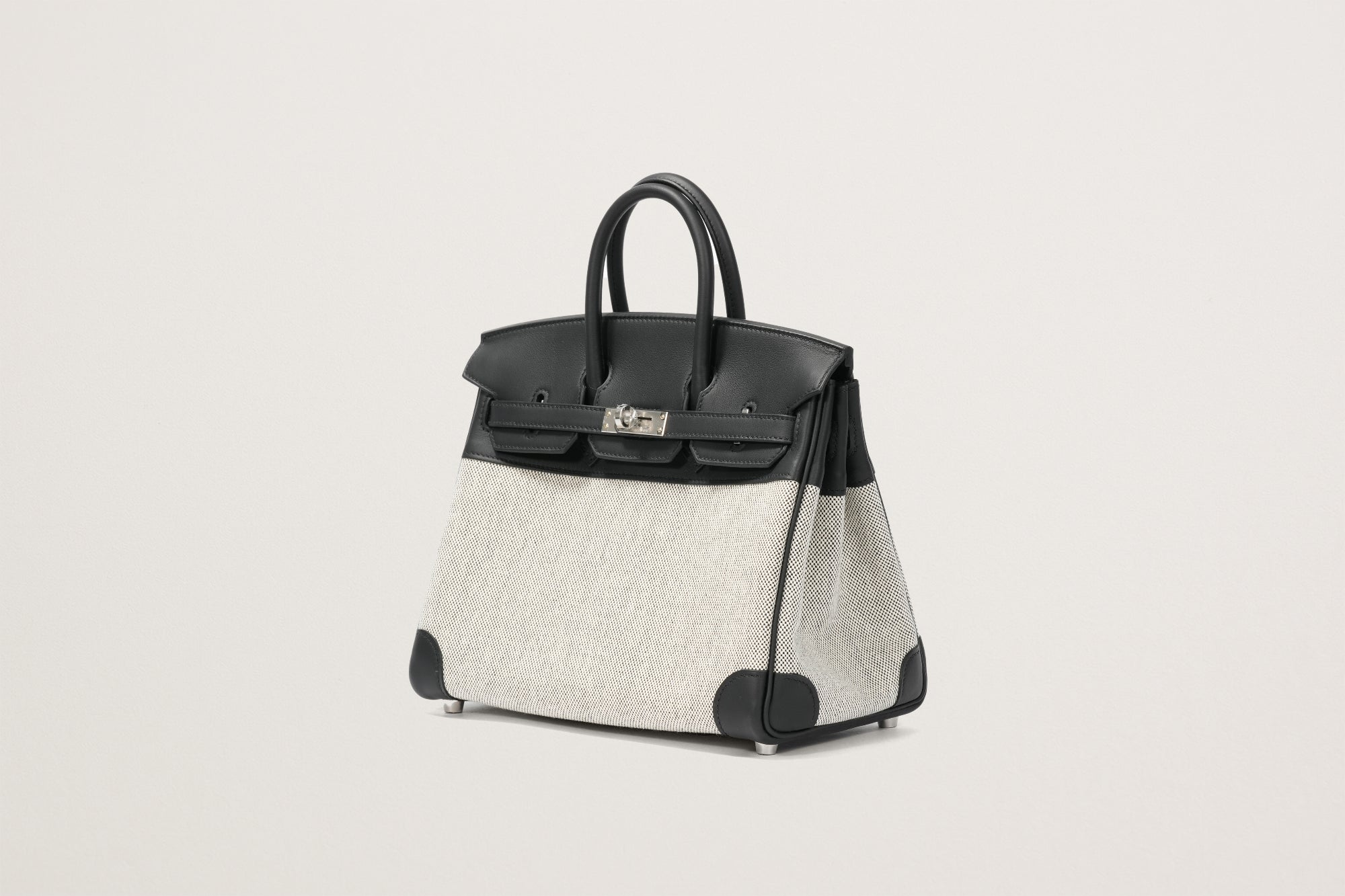 HERMES バーキン25 黒/エクリュ