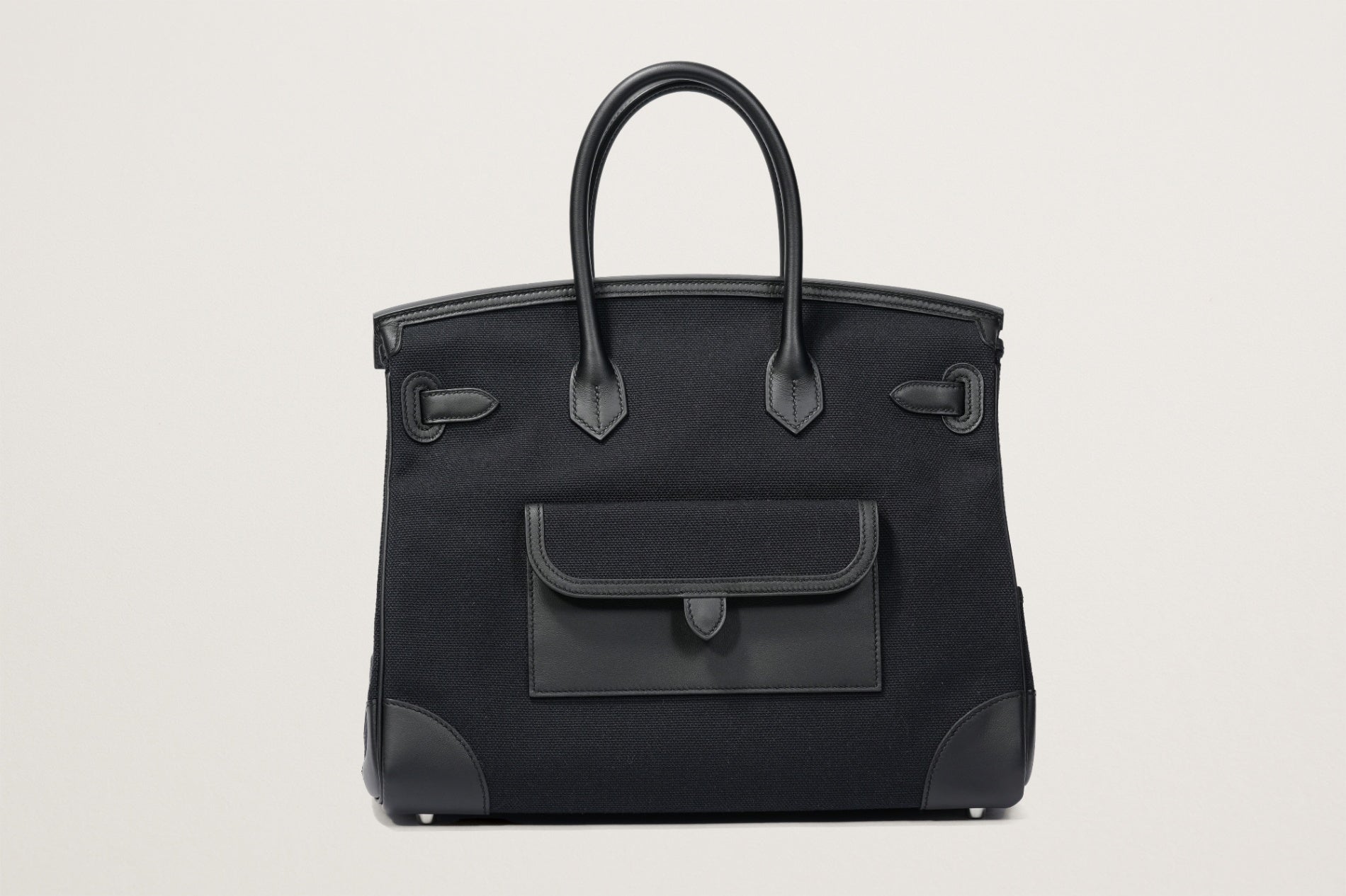 HERMES バーキン35 カーゴ ブルーマリン/黒
