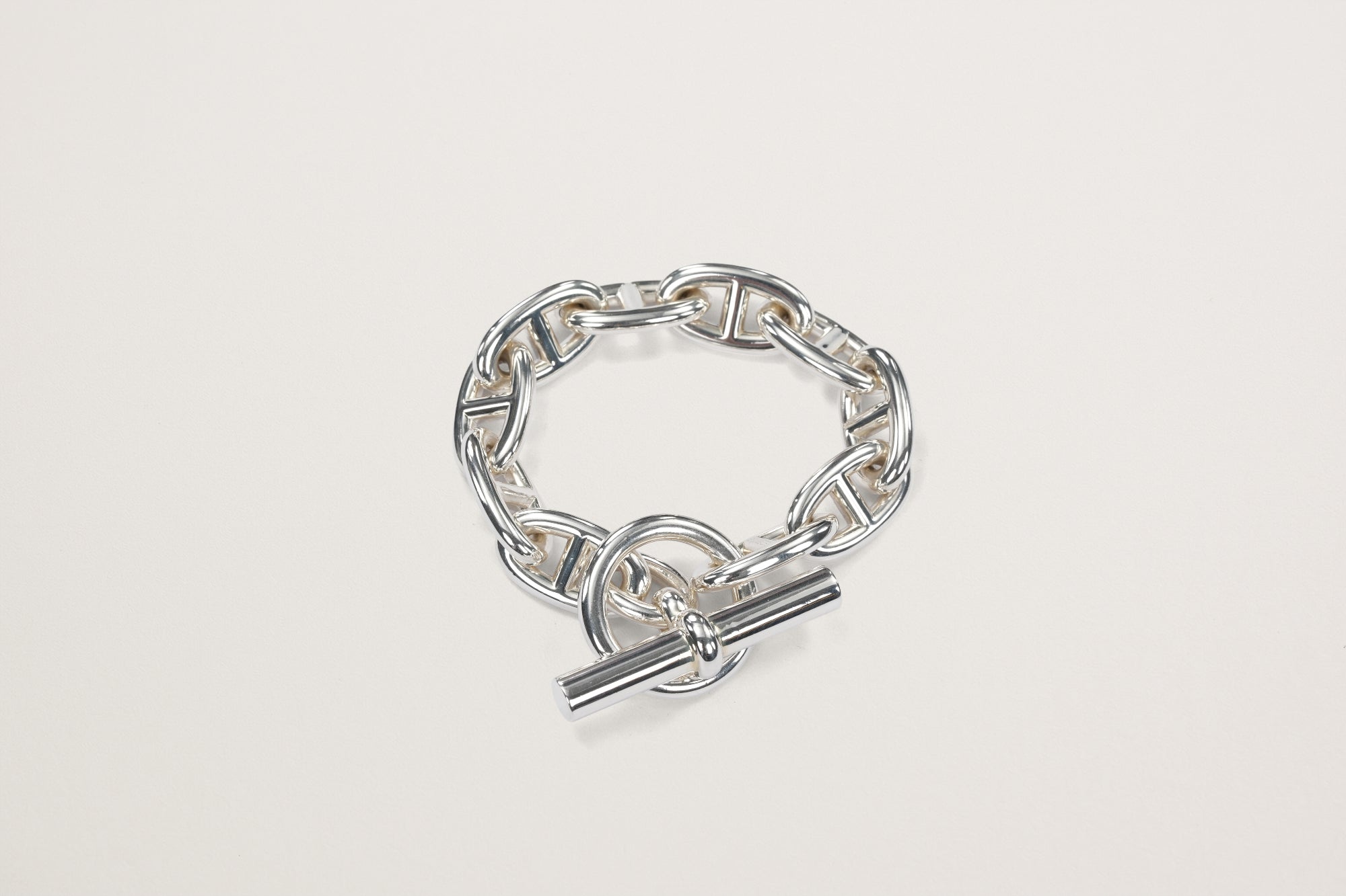 HERMES Ag925 シェーヌダンクル GM10コマ ブレスレット – GINZA SATAKE