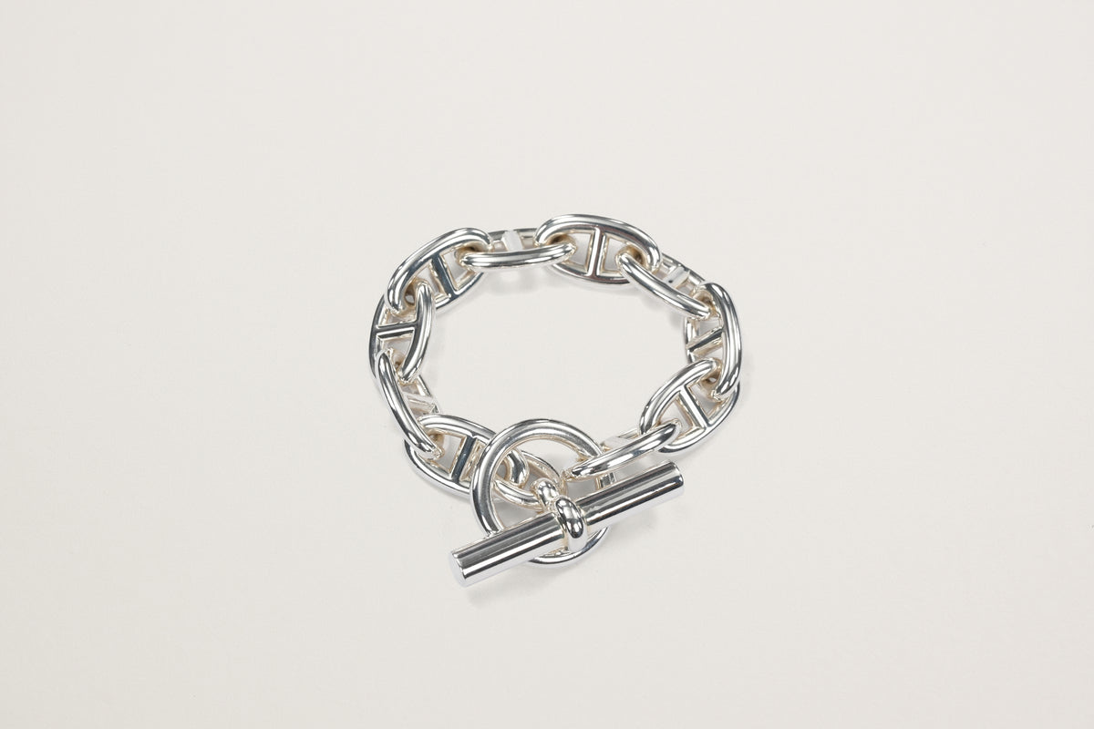 HERMES Ag925 シェーヌダンクル GM10コマ ブレスレット – GINZA SATAKE