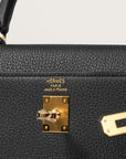 HERMES ケリー25 内縫い 黒