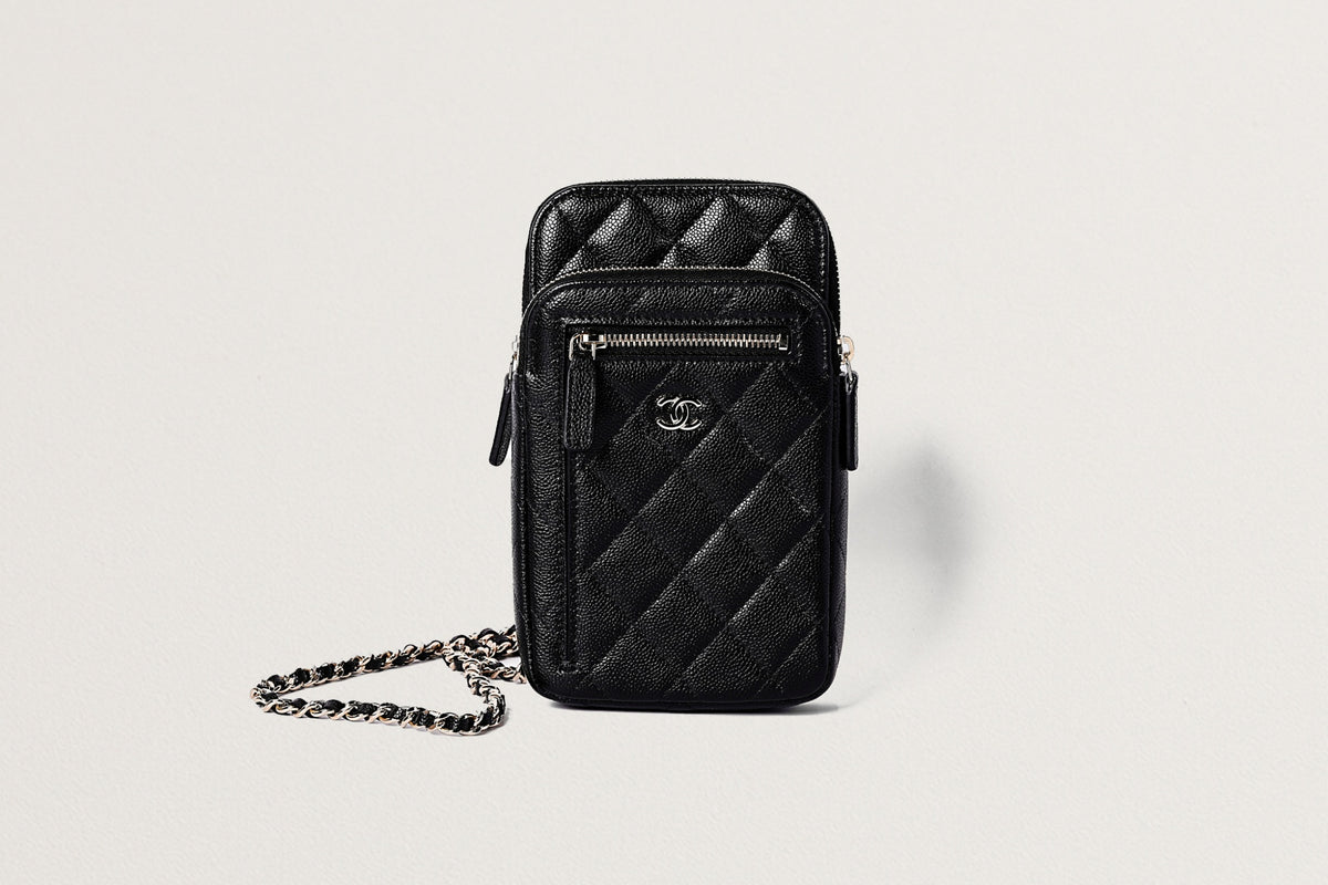 CHANEL チェーンショルダーフォンポーチ – GINZA SATAKE
