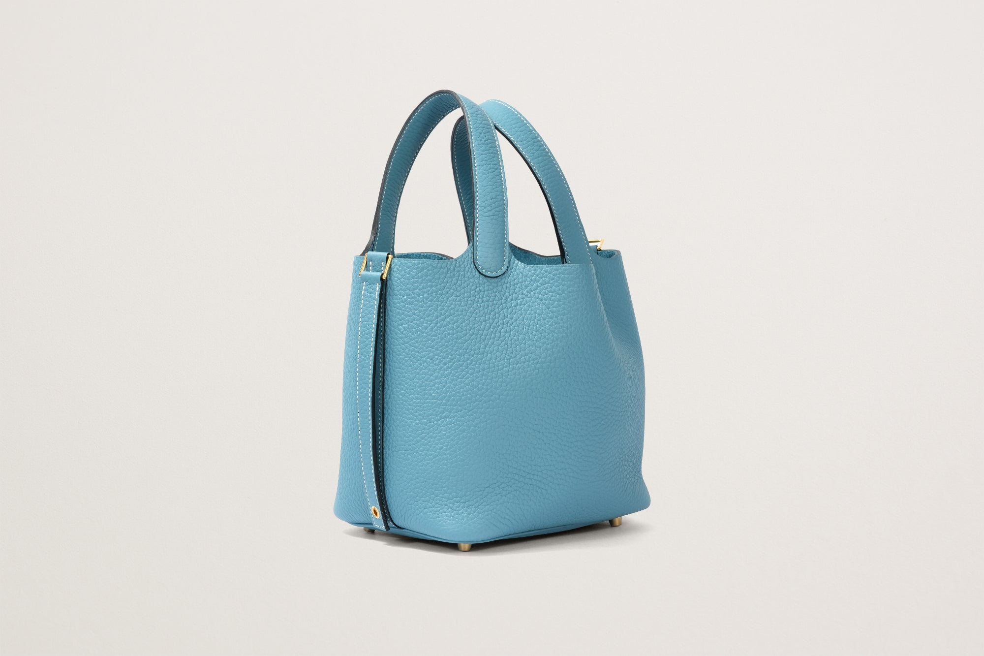 HERMES エルメス 片耳用 ターコイズブルー 希少色 売切】エルメス バーキン25 ターコイズ シェーブル S金具 □I刻印