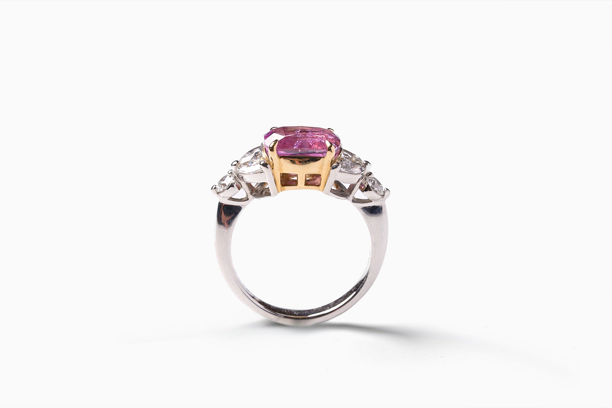 ピンクサファイア リング K18PG ピンクサファイア リング 品番r22-154