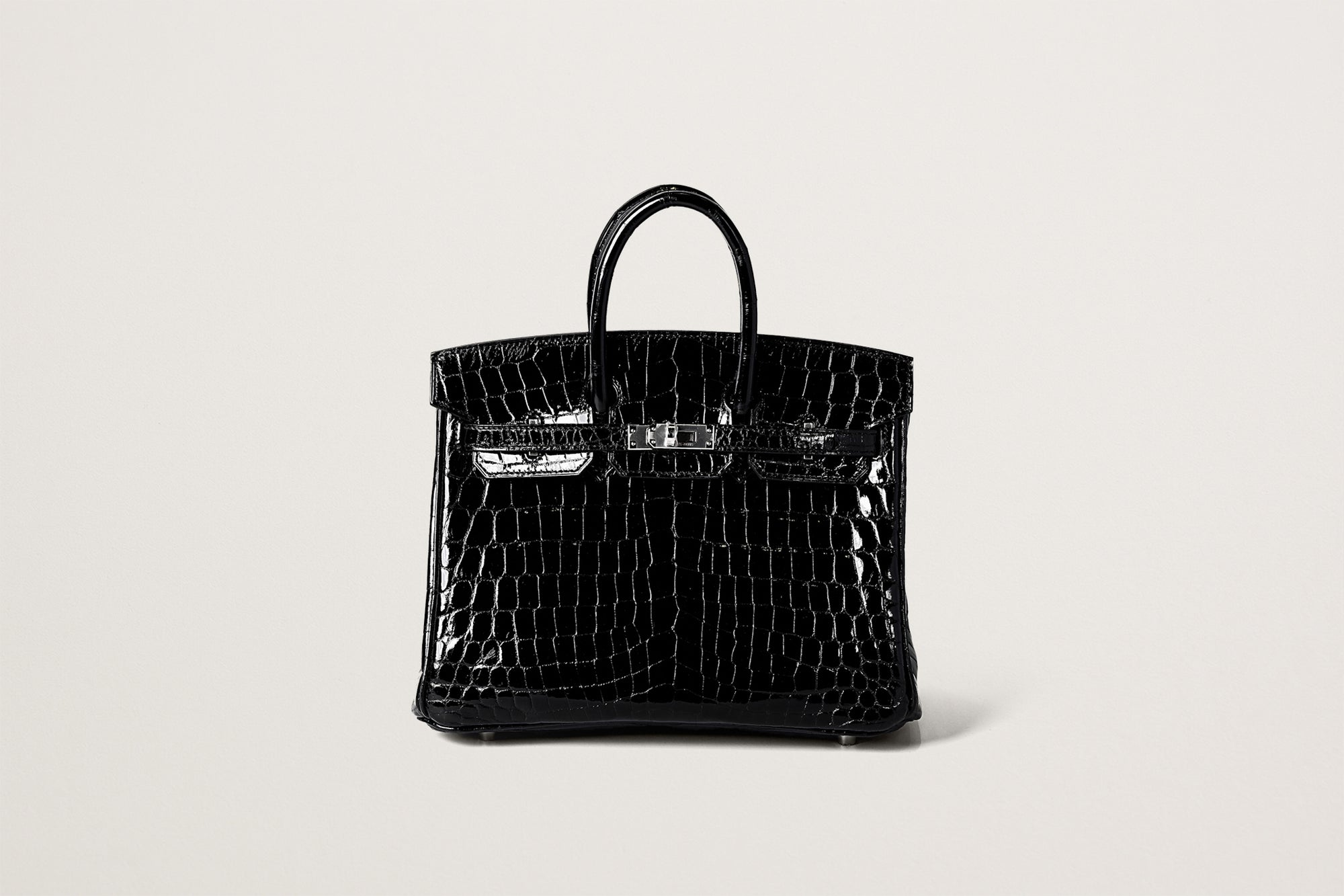 HERMES バーキン25 クロコダイル 黒
