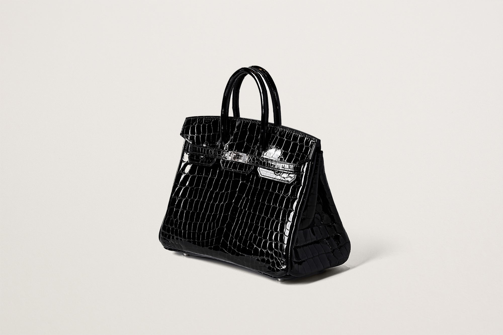 HERMES バーキン25 クロコダイル 黒