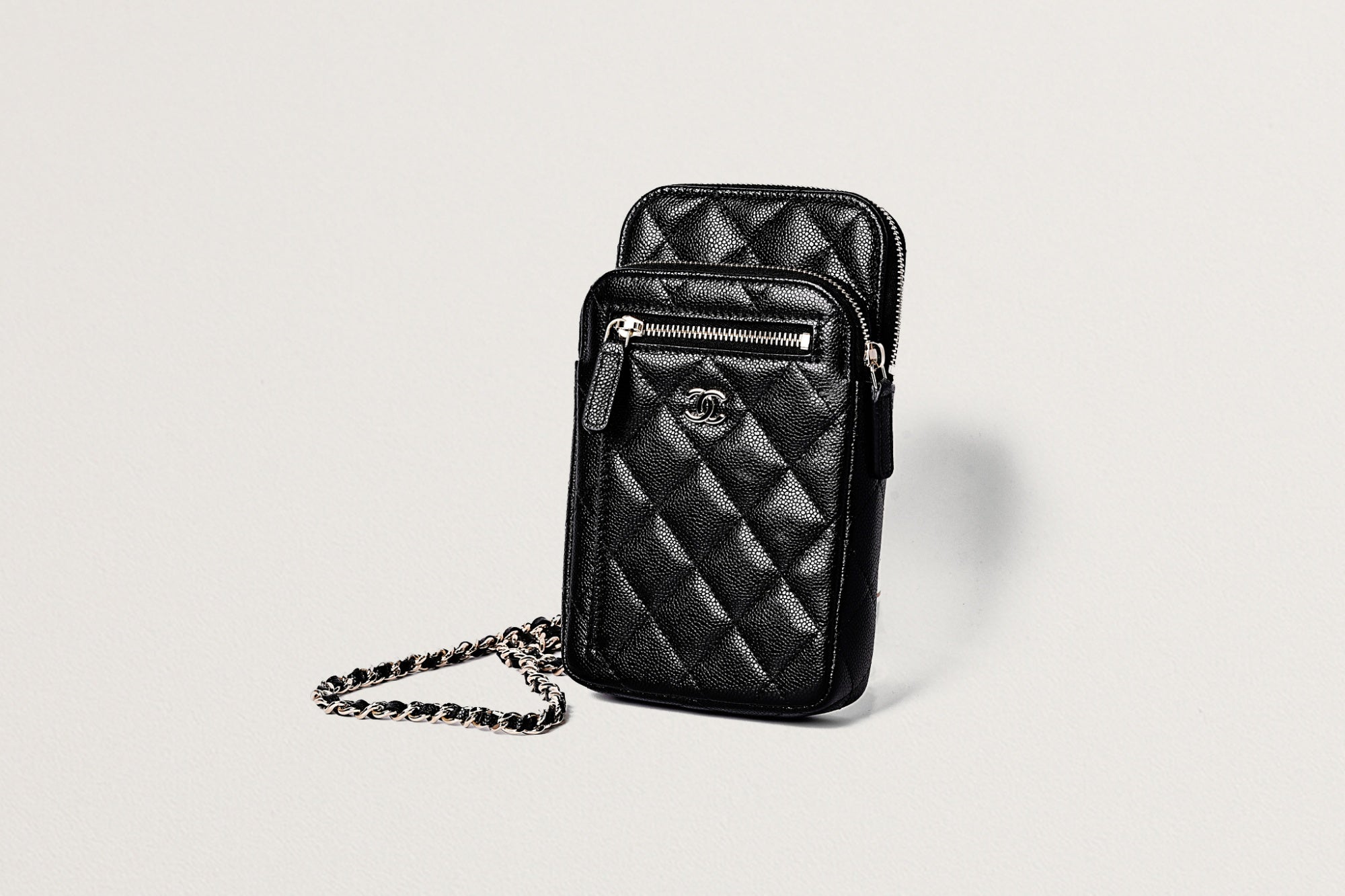 CHANEL チェーンショルダーフォンポーチ – GINZA SATAKE