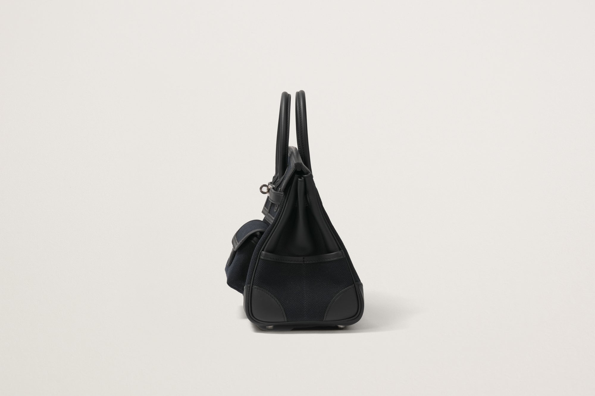 HERMES バーキン25 カーゴ ブルーマリン/黒