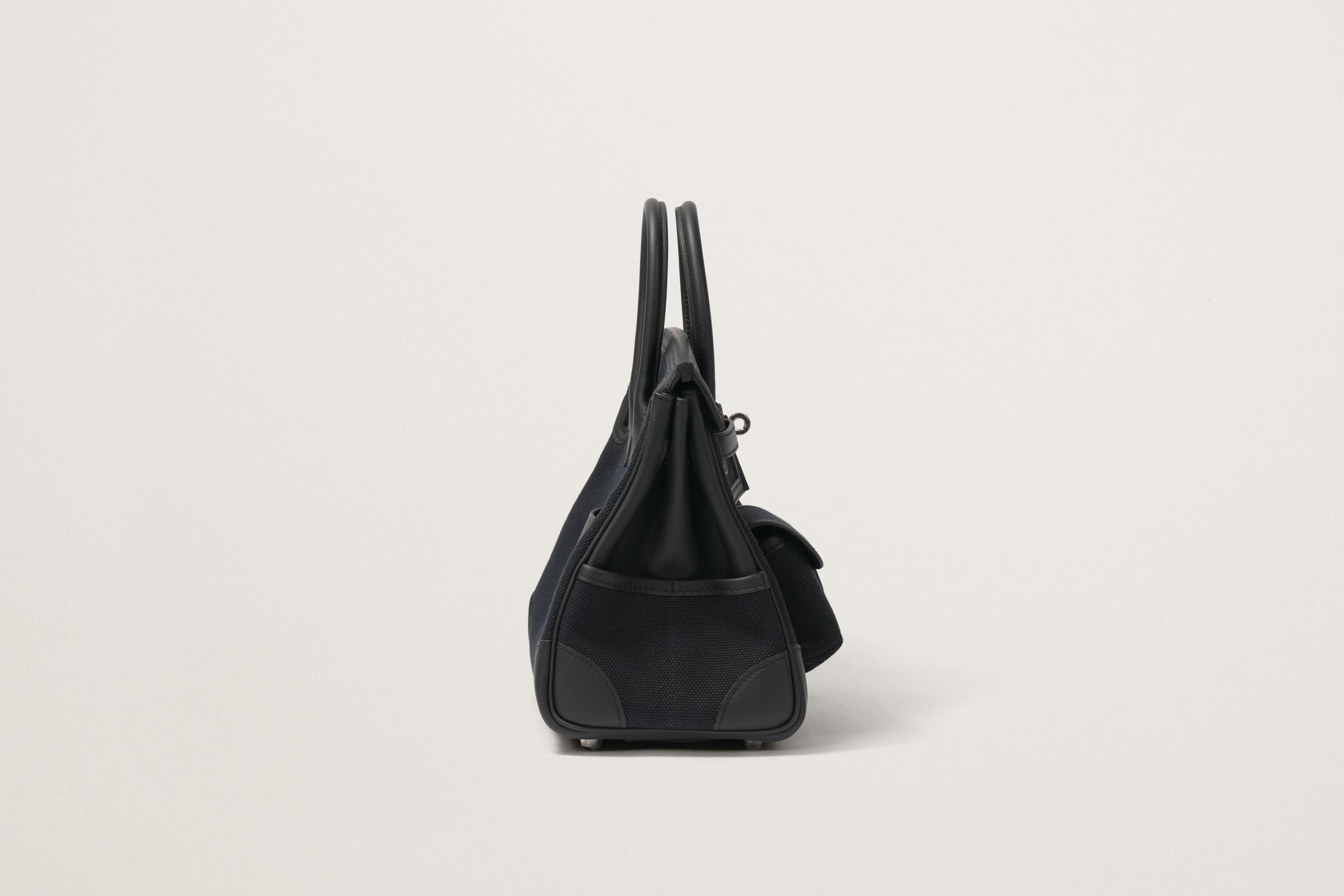 HERMES バーキン25 カーゴ ブルーマリン/黒