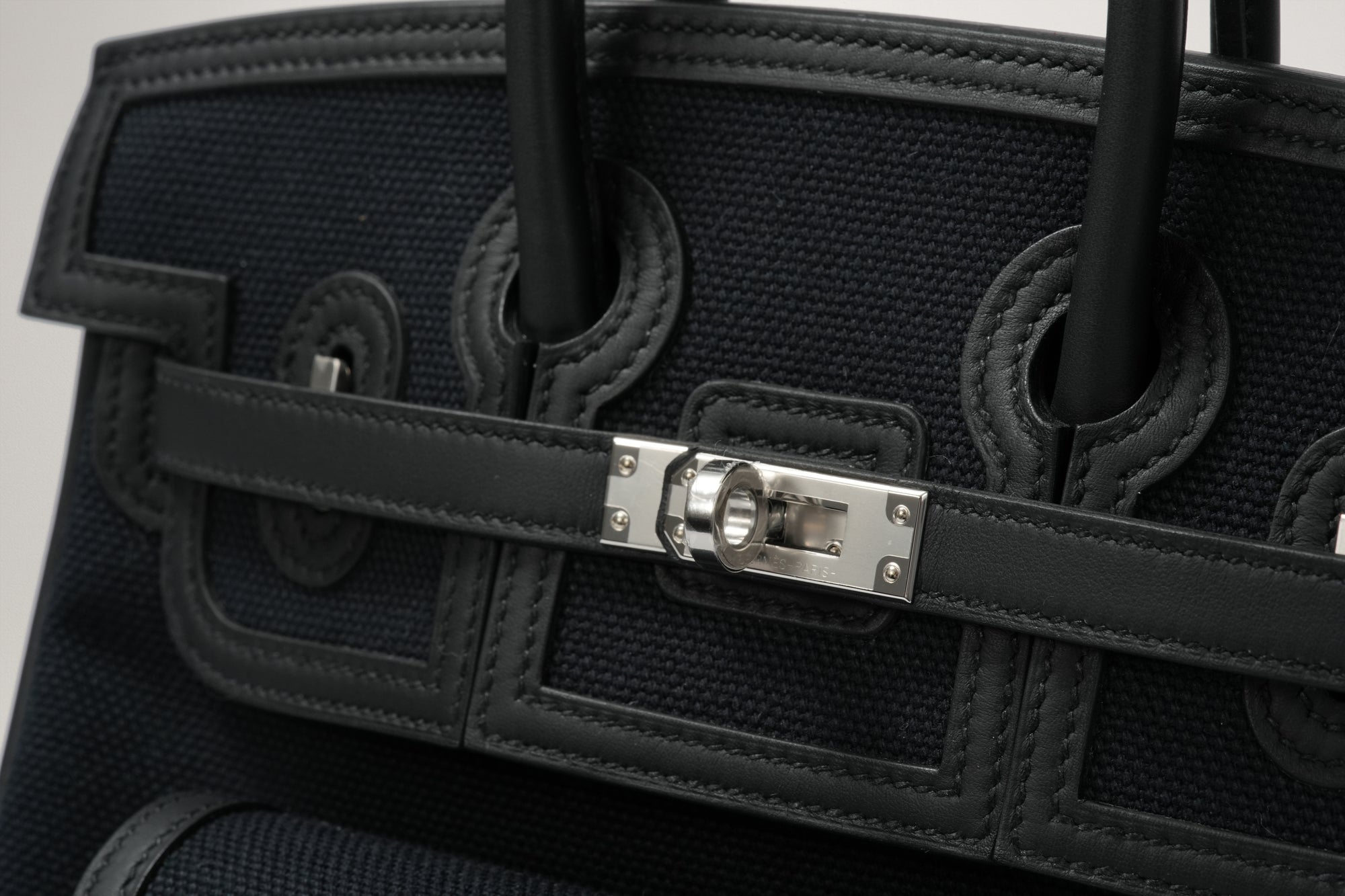 HERMES バーキン25 カーゴ ブルーマリン/黒