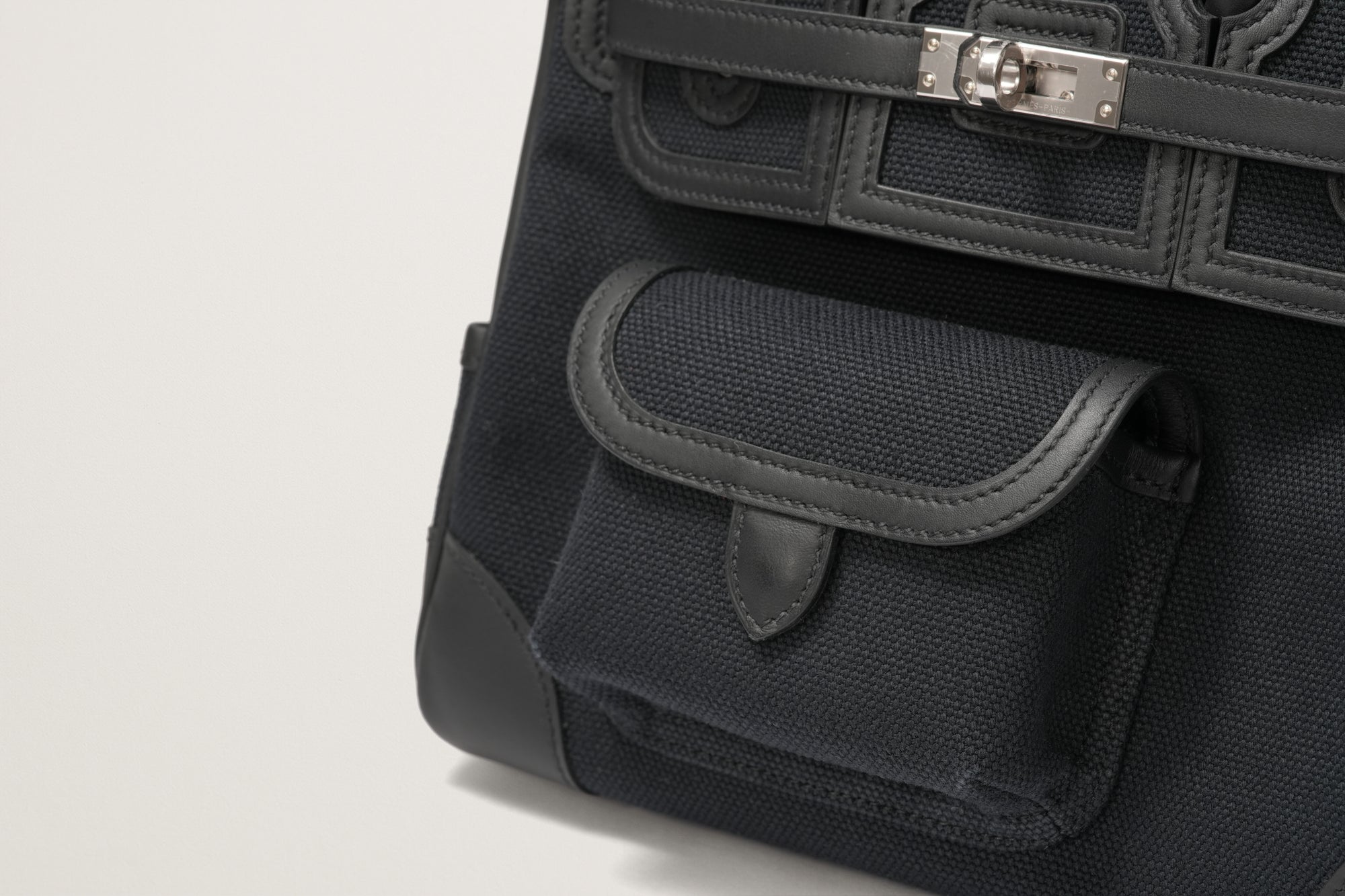 HERMES バーキン25 カーゴ ブルーマリン/黒