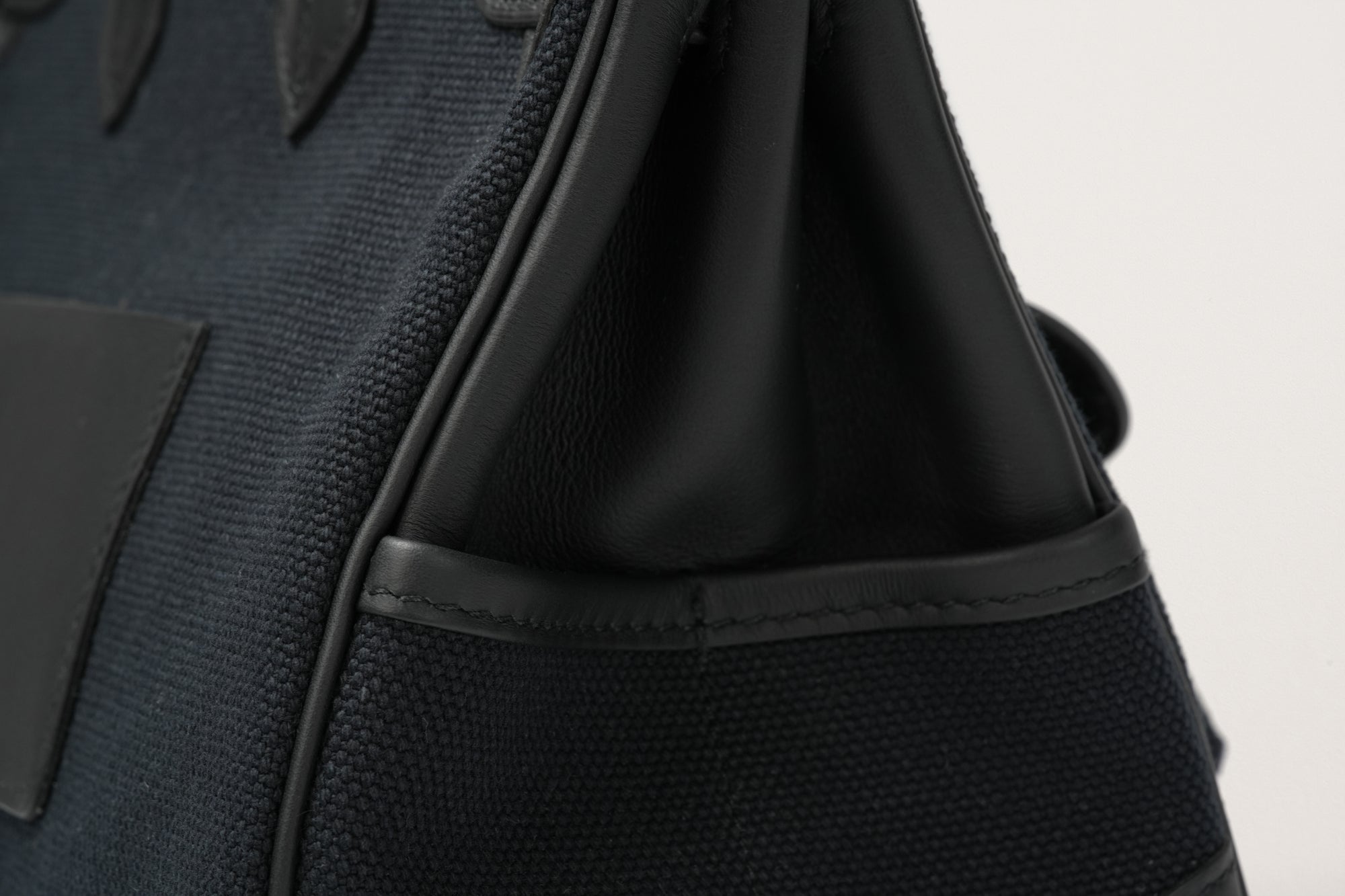 HERMES バーキン25 カーゴ ブルーマリン/黒