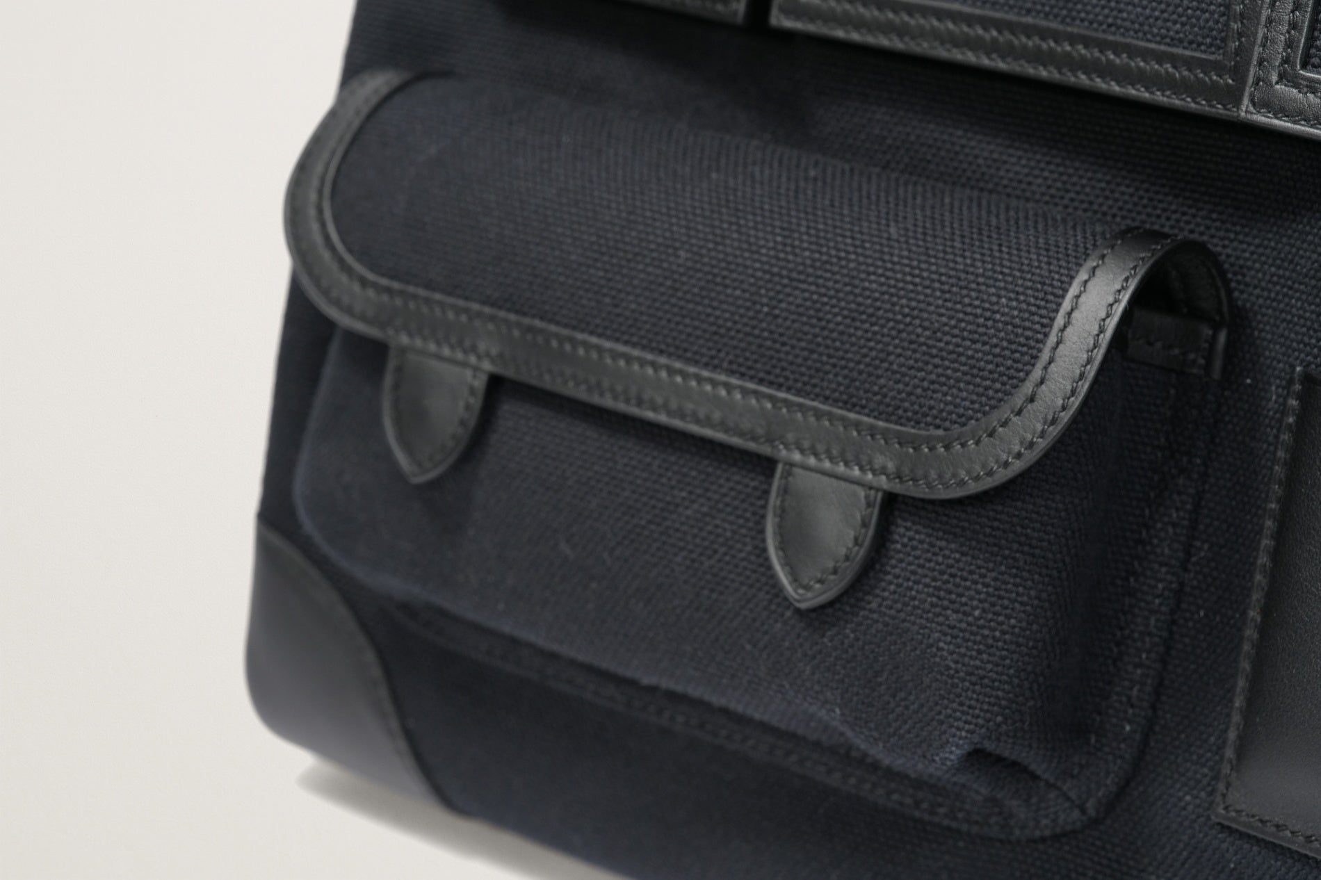 HERMES バーキン35 カーゴ ブルーマリン/黒