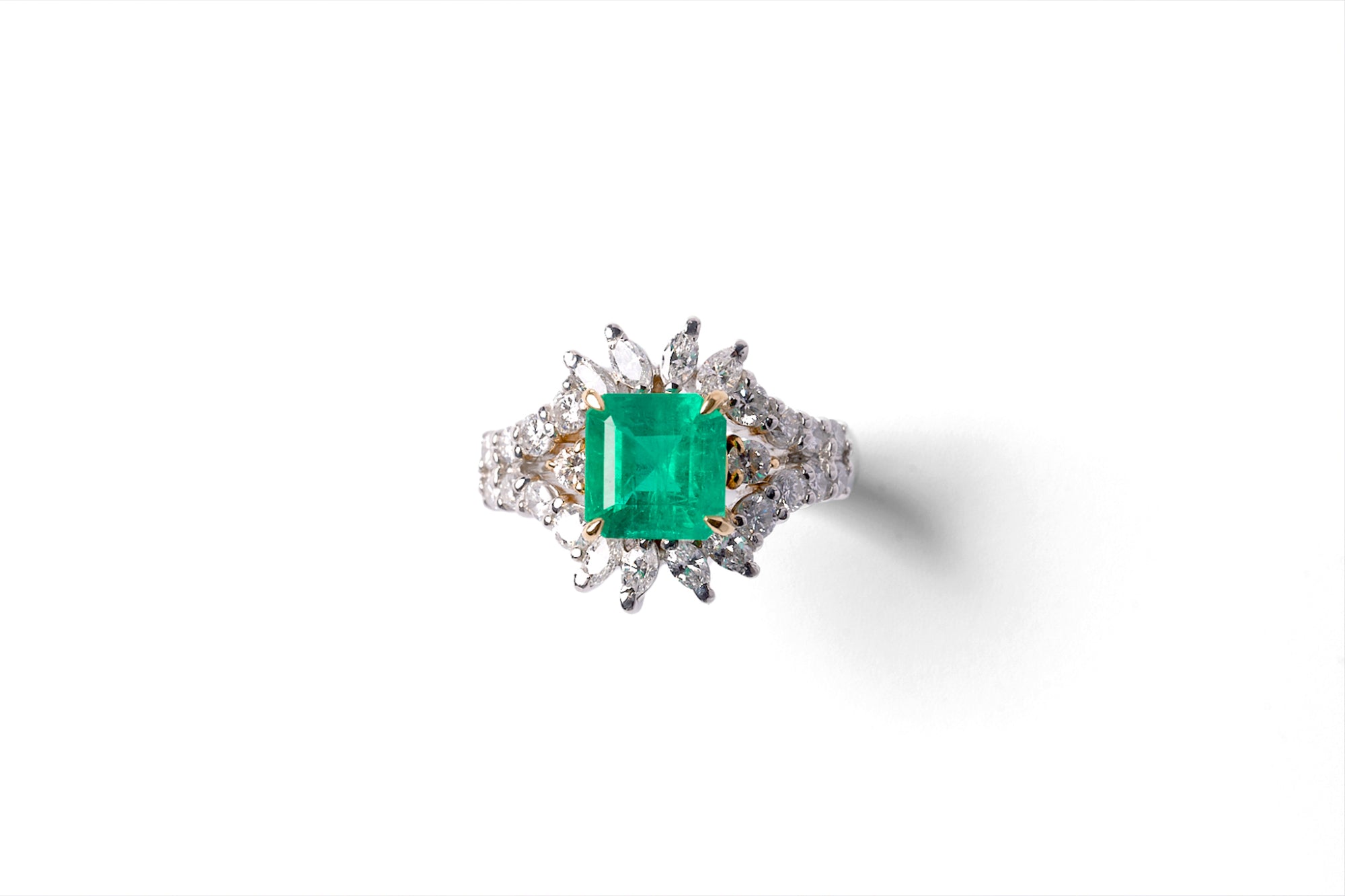 m*a様 imago エメラルド×ピンク箔リング Ptエメラルドリング - アートジュエリー | Art Jewelry 横浜馬車道