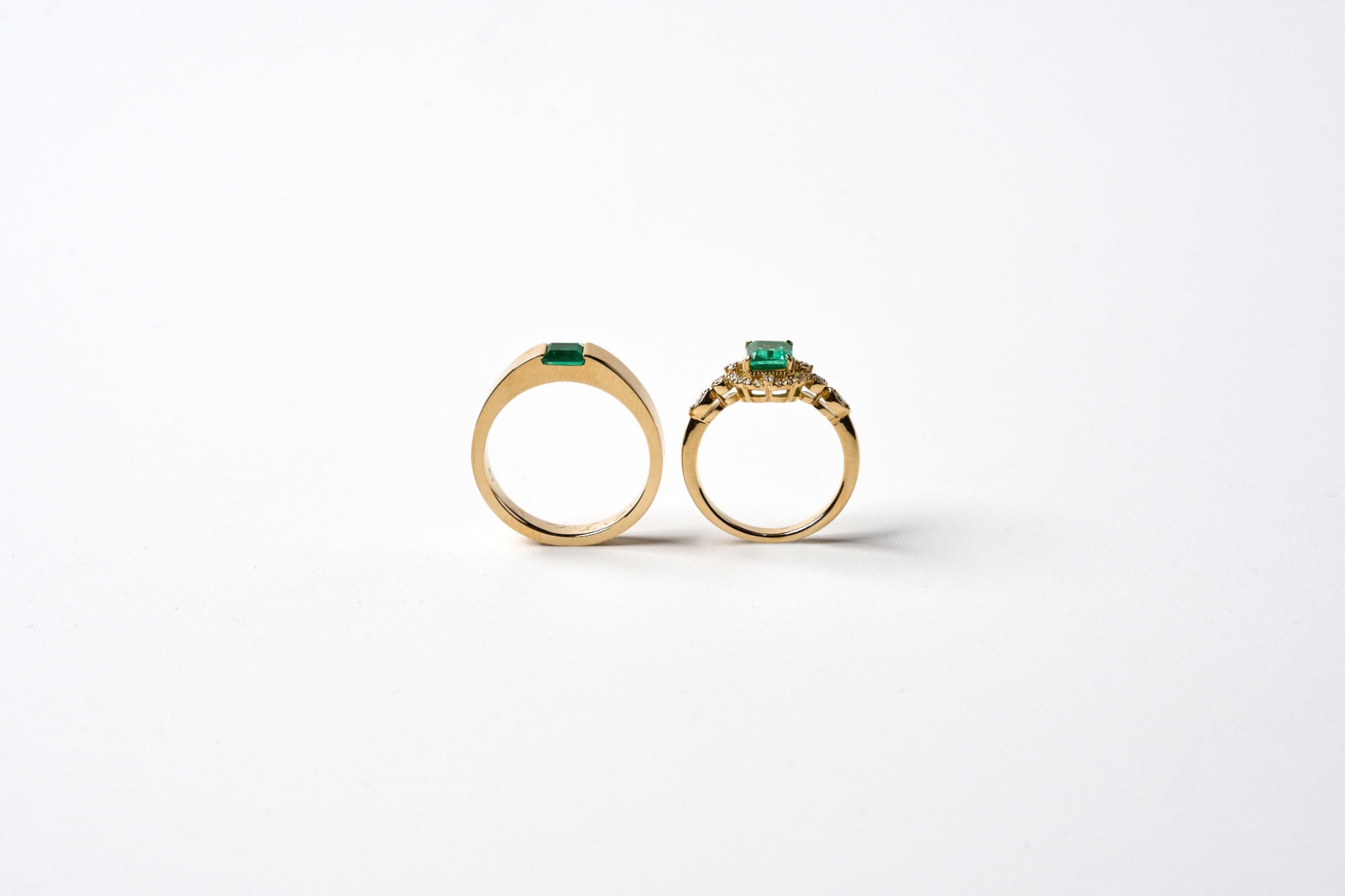K18YG エメラルド ペアリング – GINZA SATAKE