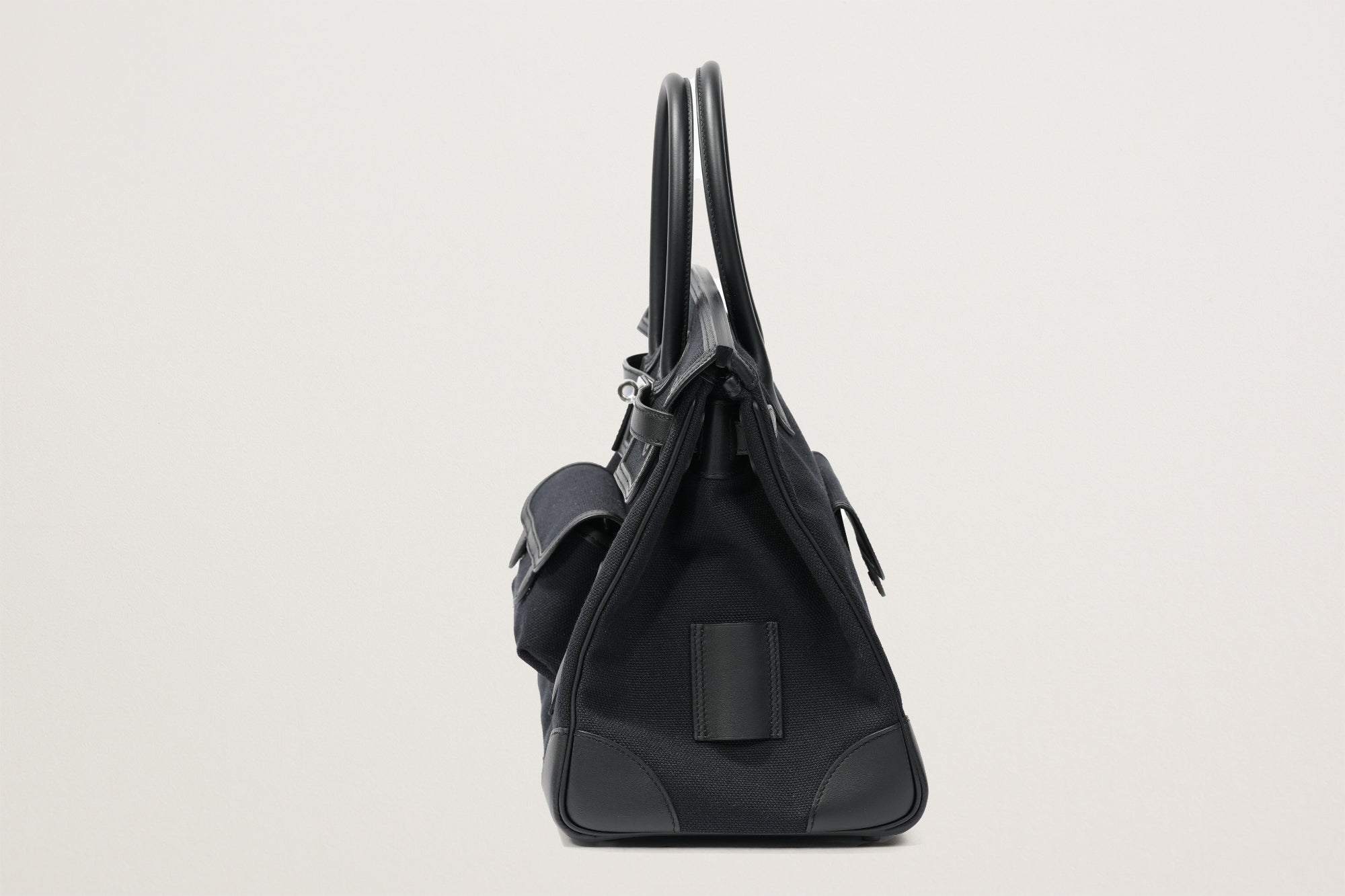 HERMES バーキン35 カーゴ ブルーマリン/黒
