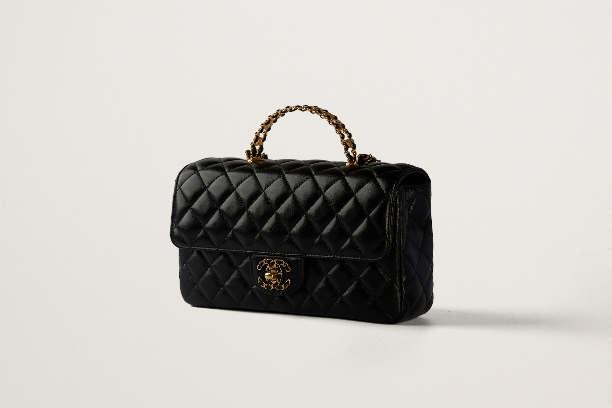 CHANEL シャネル19 マトラッセ トップハンドル フラップバッグ – GINZA 
