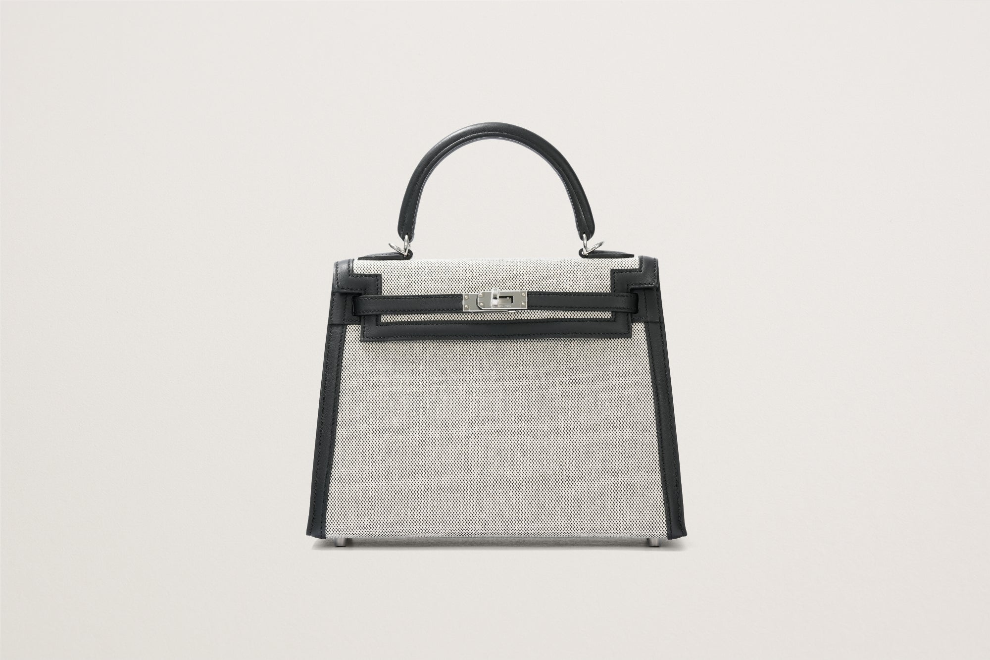 HERMES ケリー25 黒/エクリュ – GINZA SATAKE