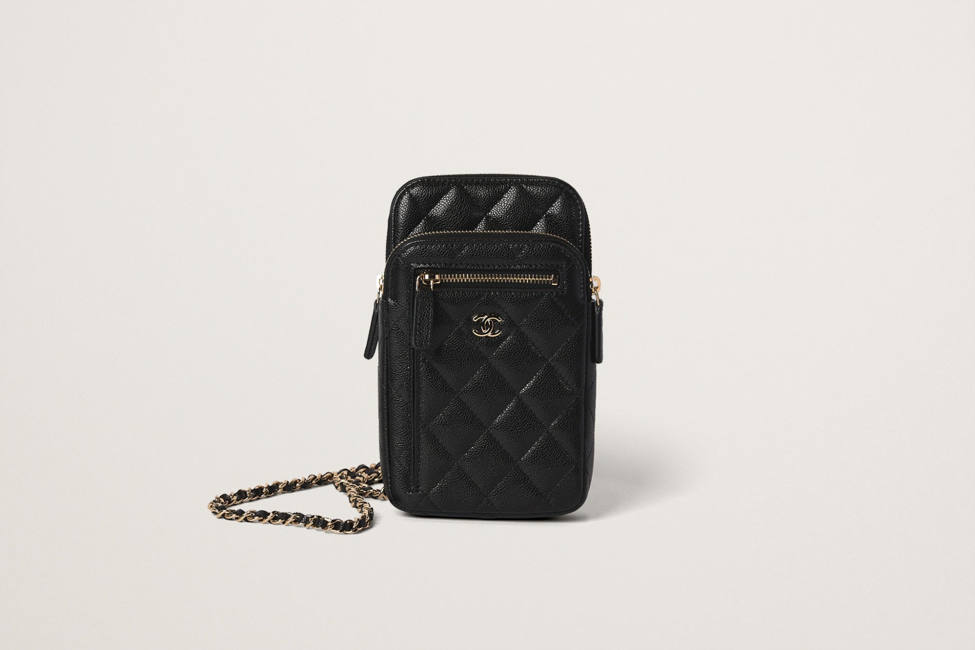 CHANEL チェーンショルダーフォンポーチ – GINZA SATAKE