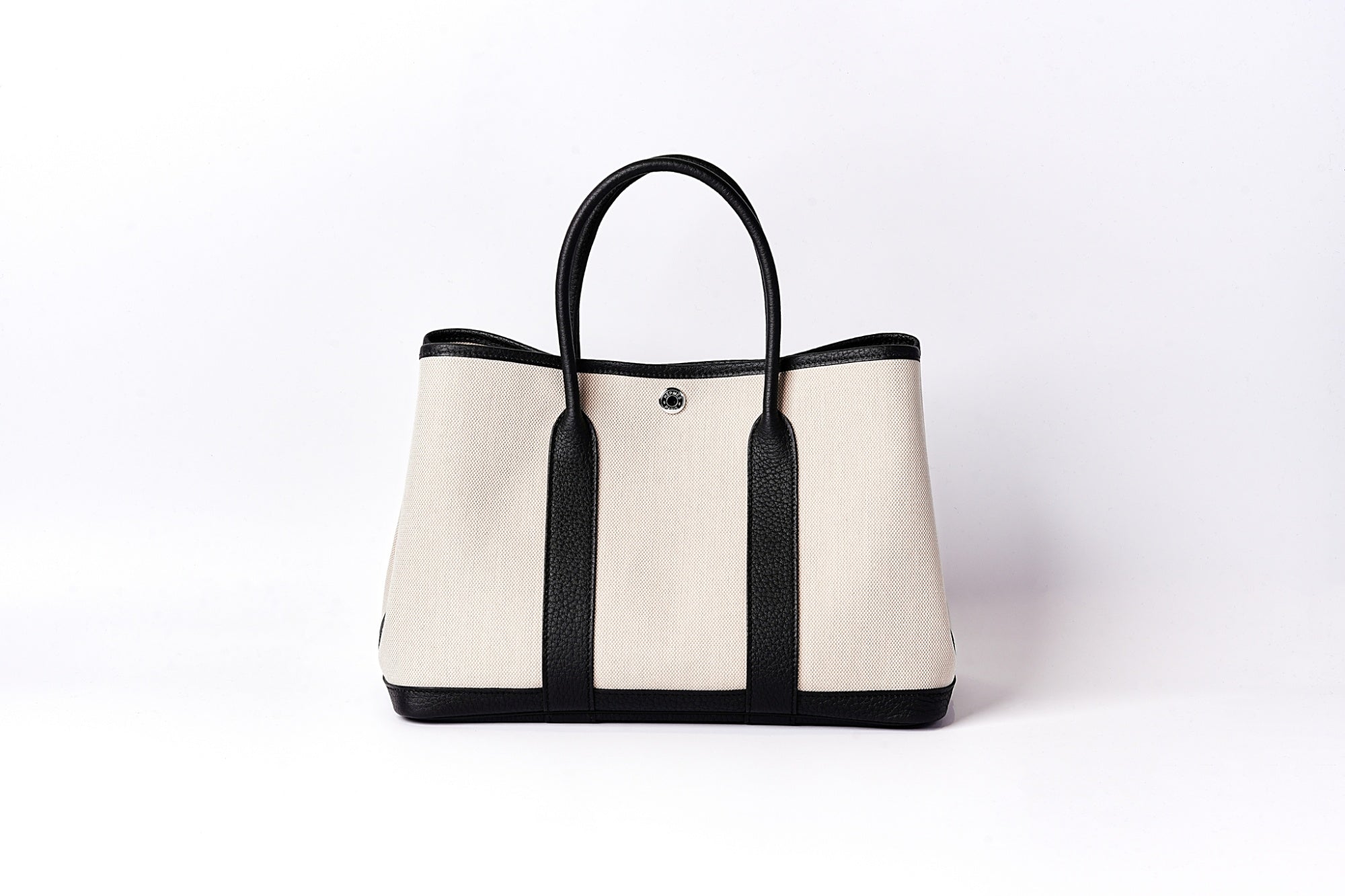 HERMES ガーデンパーティ30 エクリュ/黒