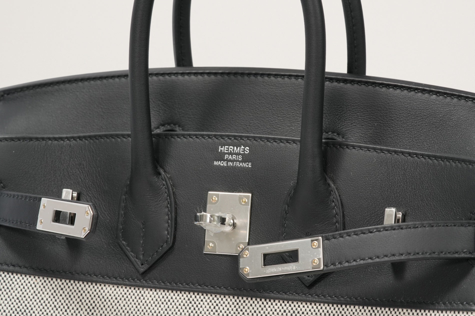 HERMES バーキン25 黒/エクリュ