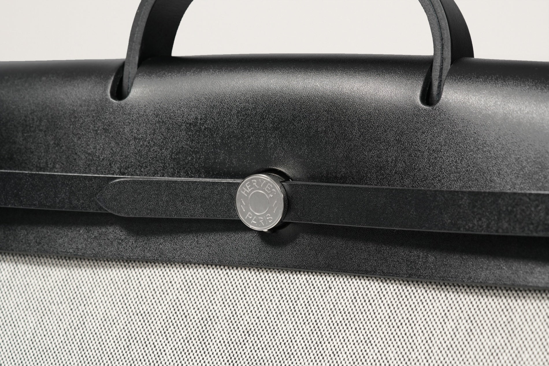 HERMES エールバッグ39 黒/エクリュ
