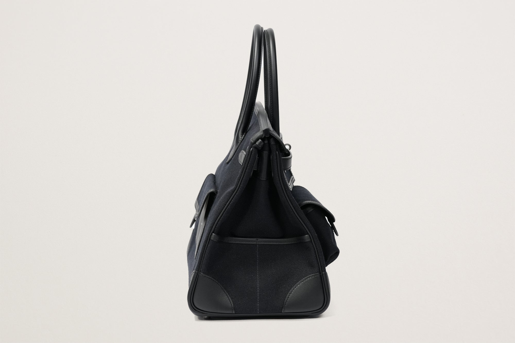 HERMES バーキン35 カーゴ ブルーマリン/黒