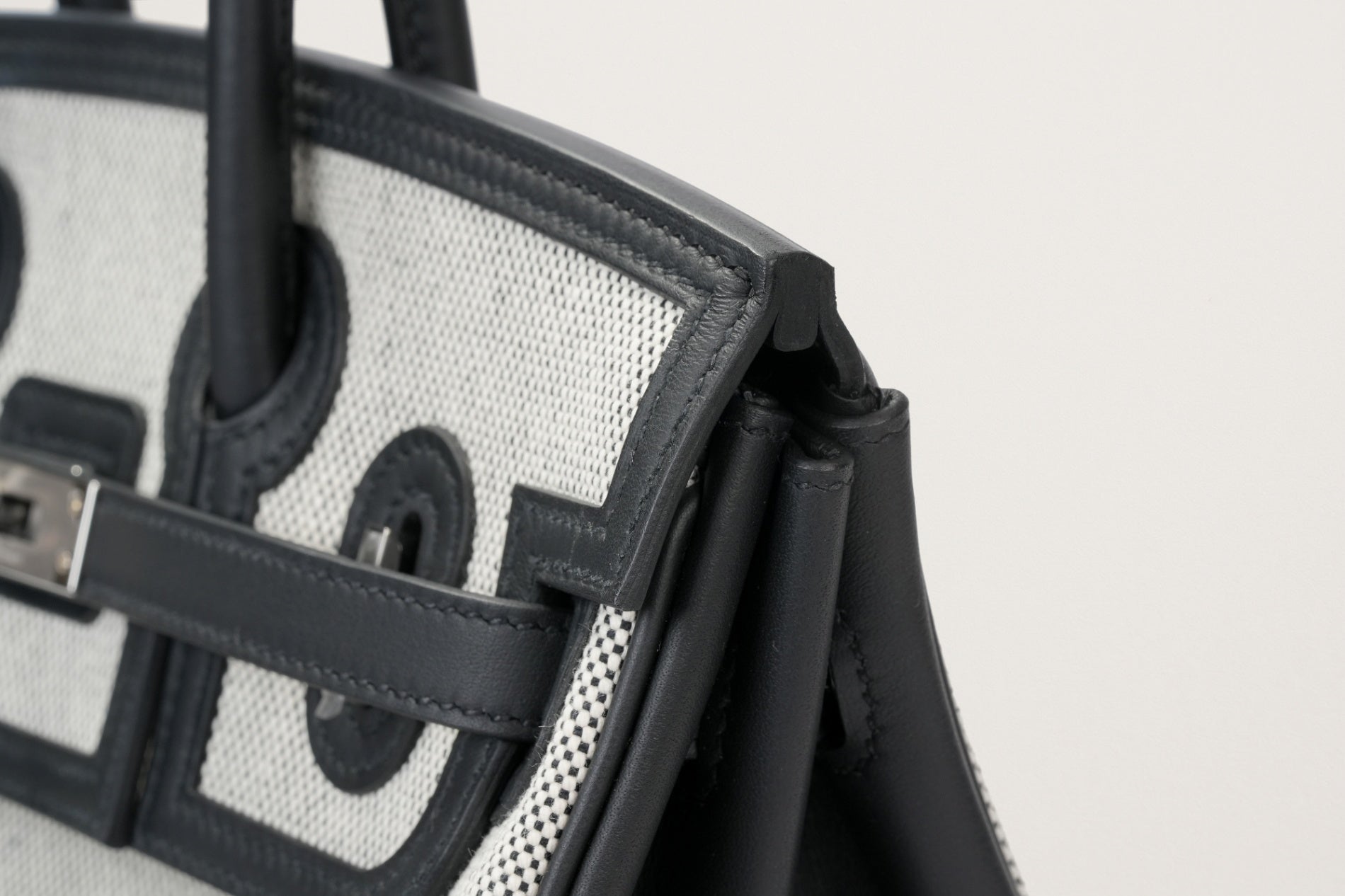 HERMES バーキン25 カーゴ 黒/エクリュ