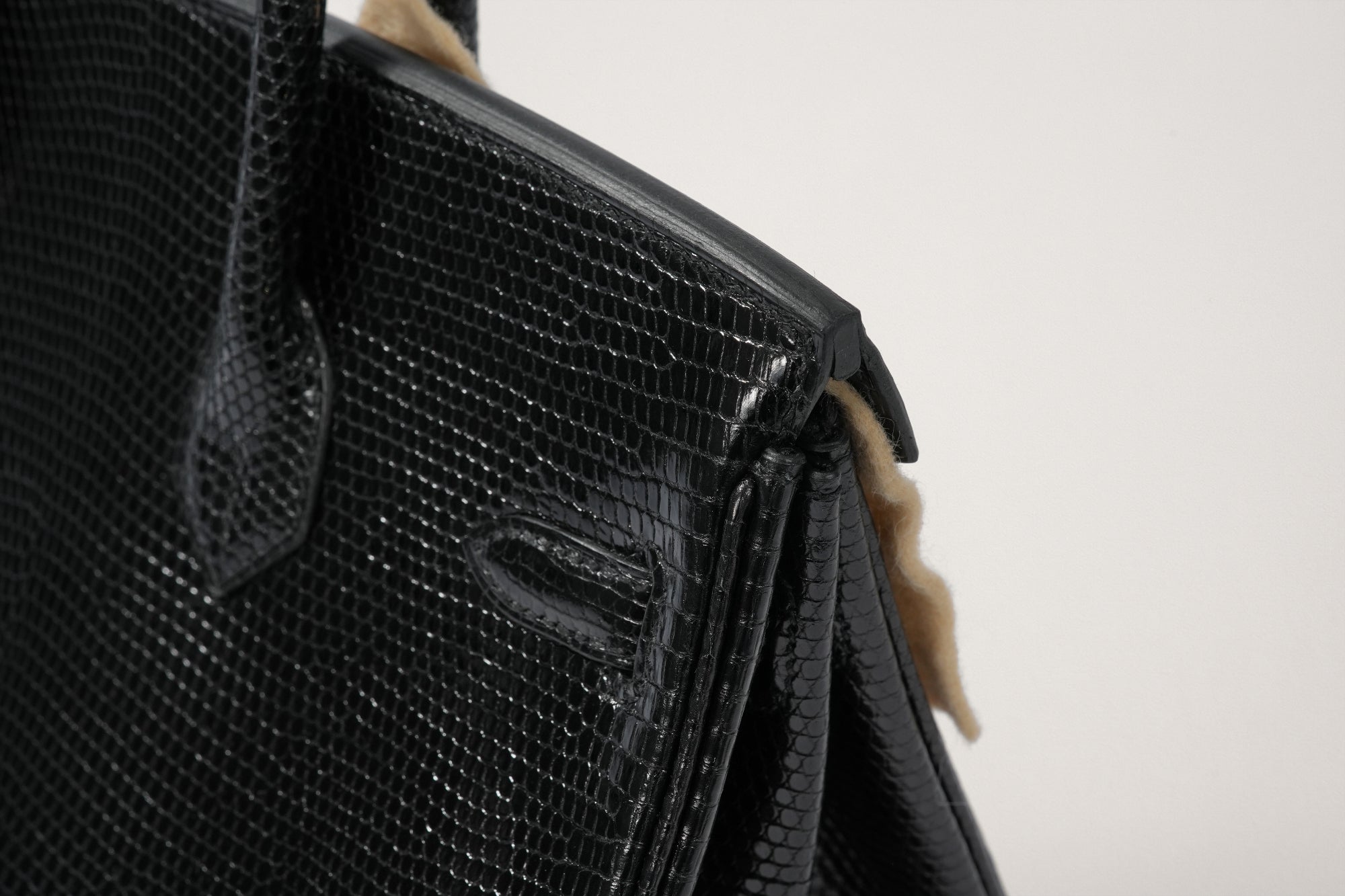 HERMES バーキン25 リザード 黒