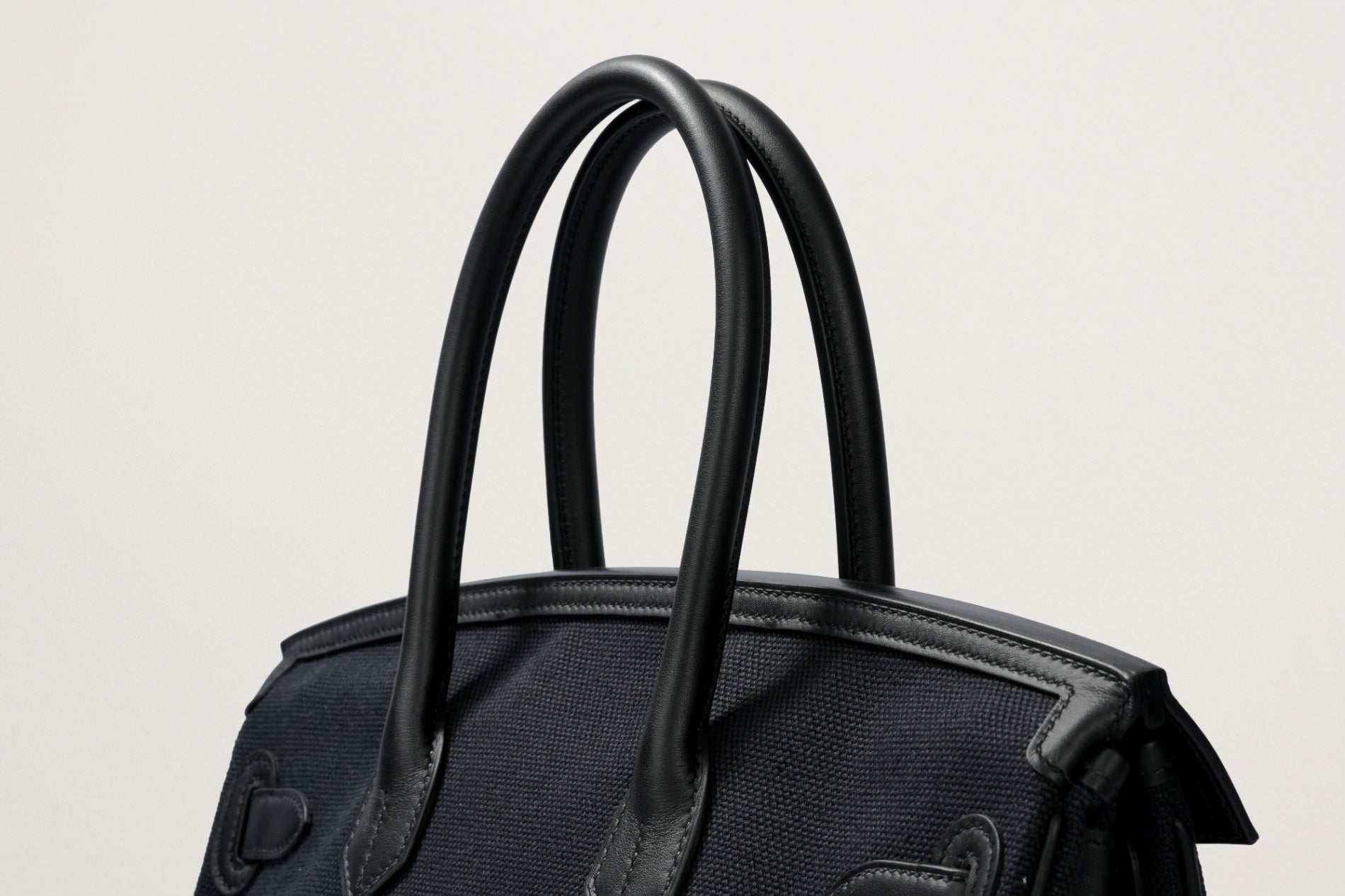 HERMES バーキン35 カーゴ ブルーマリン/黒