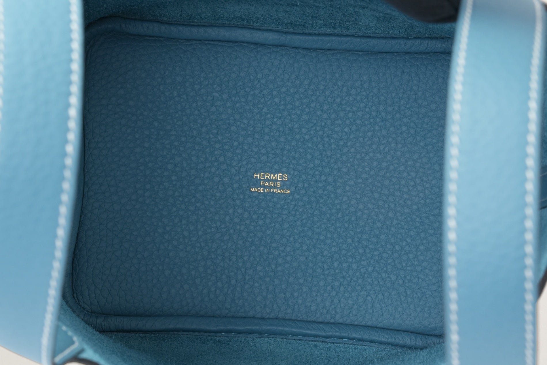 HERMES ピコタンロック18 ニューブルージーン