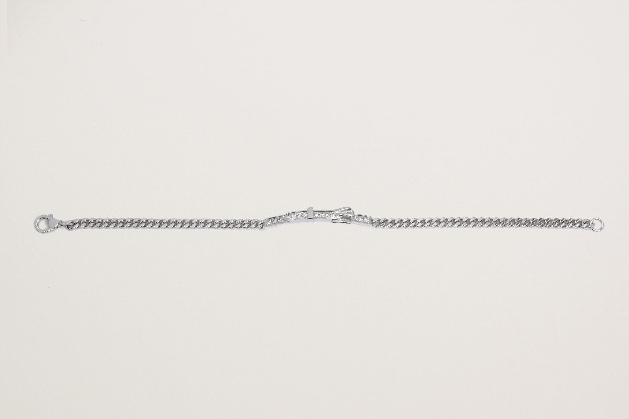 HERMES K18WG エトリヴィエール・グルメット ダイヤモンドブレスレット