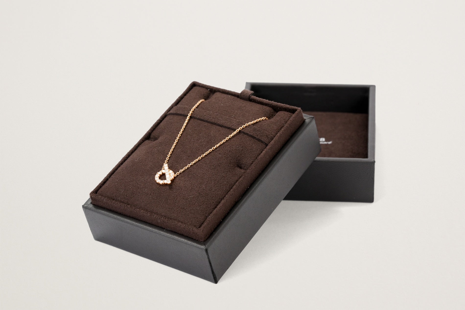 HERMES K18PG フィネス ダイヤモンドネックレス