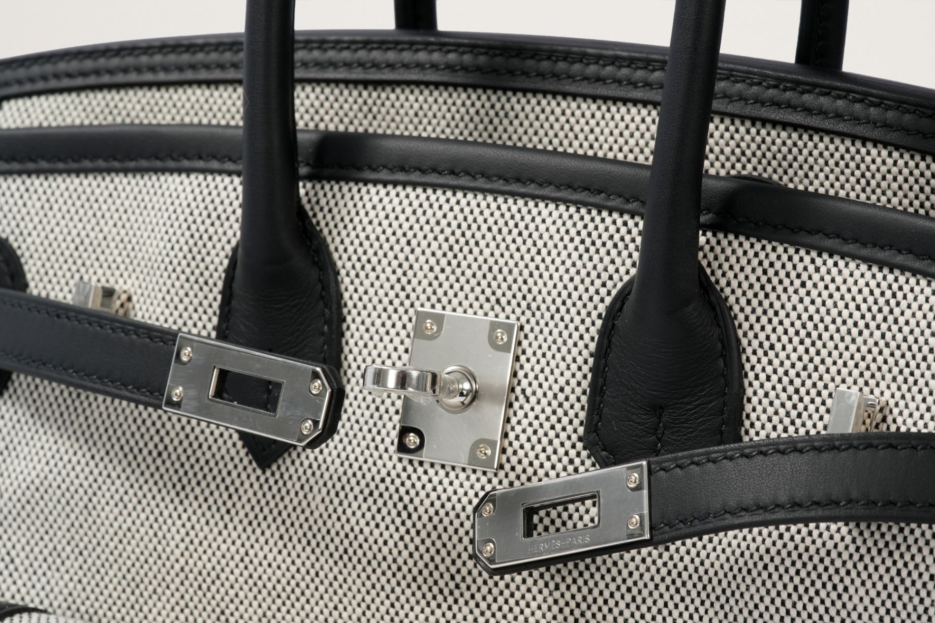 HERMES バーキン25カーゴ 黒/エクリュ