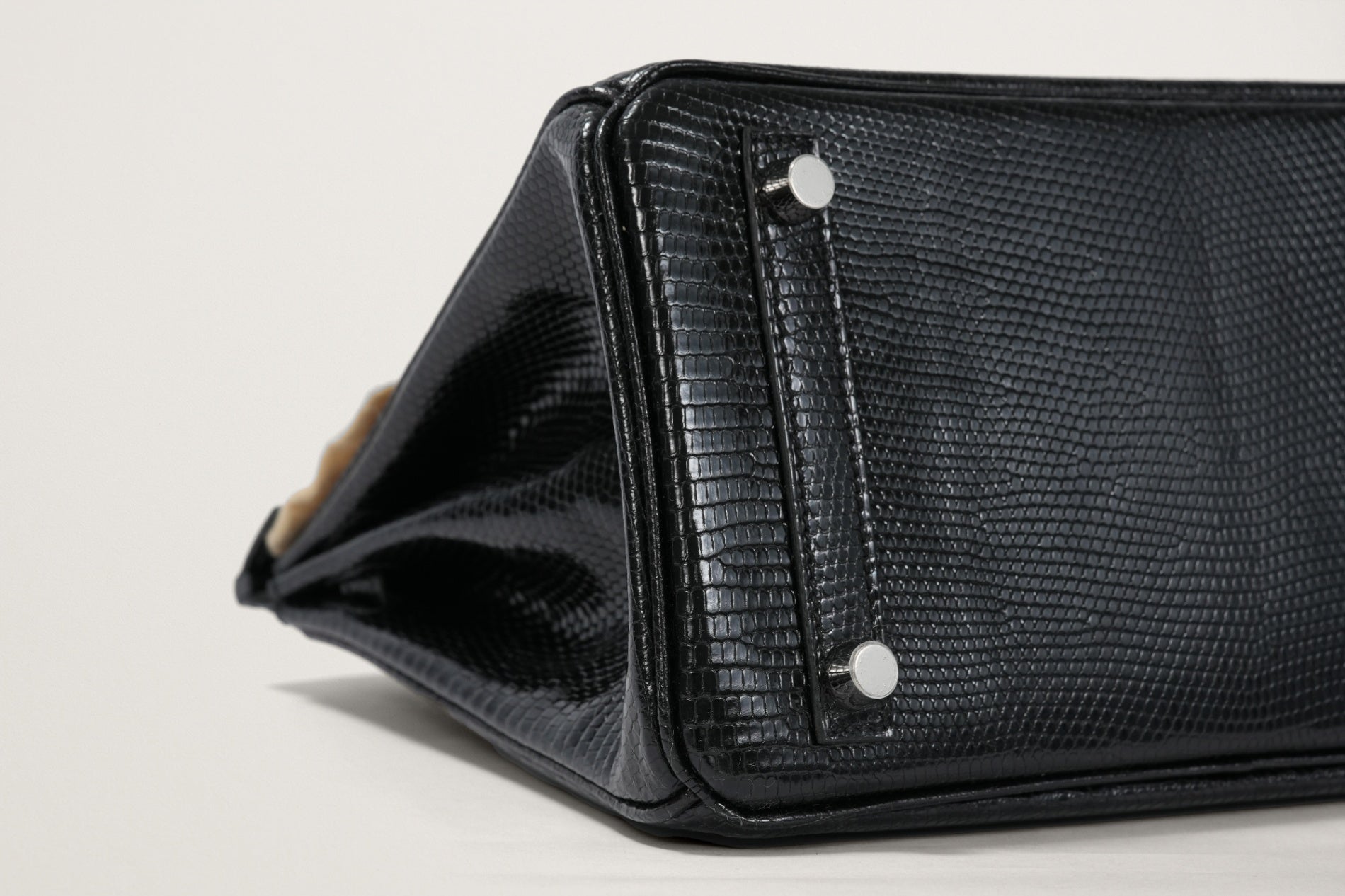 HERMES バーキン25 リザード 黒