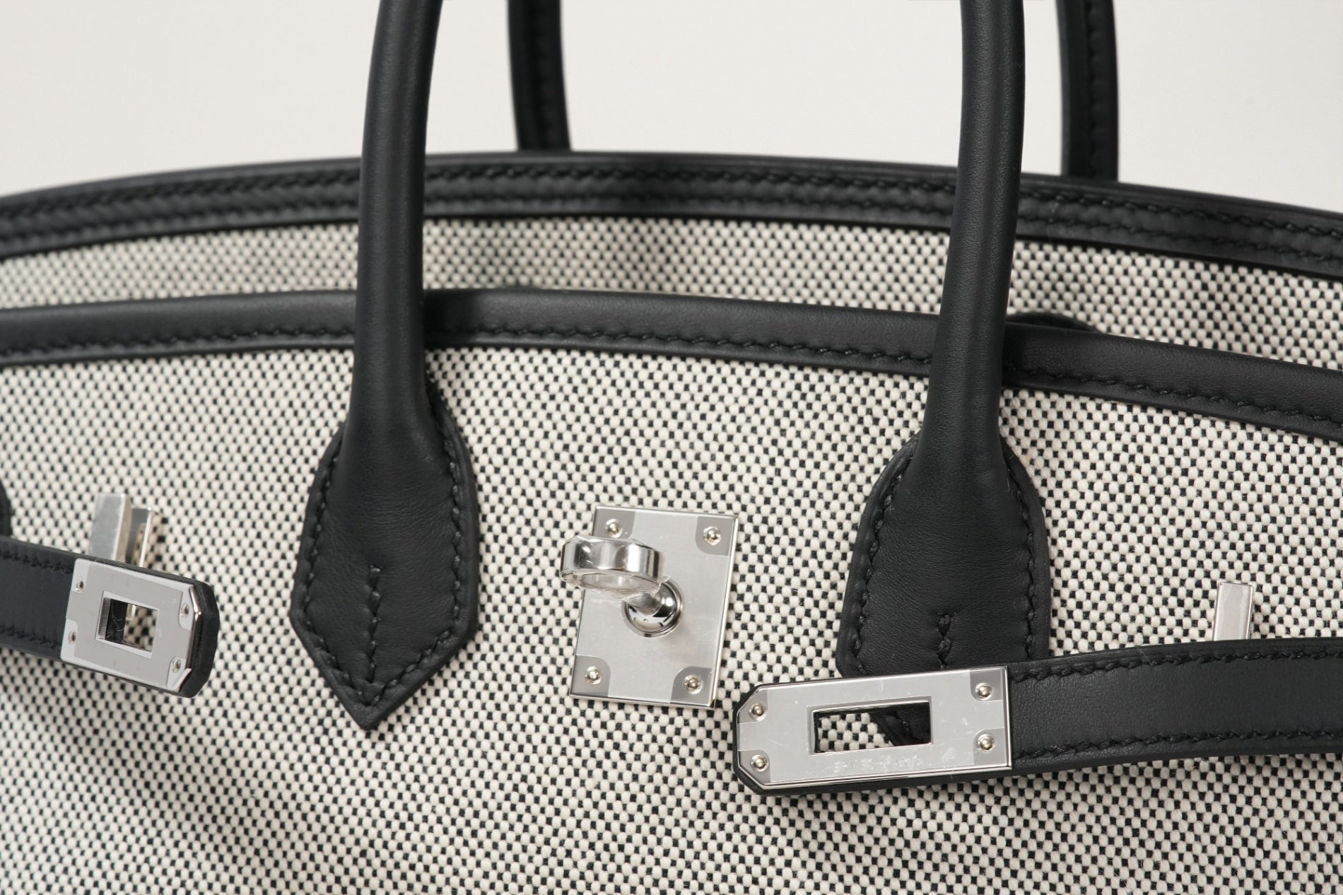 HERMES バーキン25カーゴ 黒／エクリュ