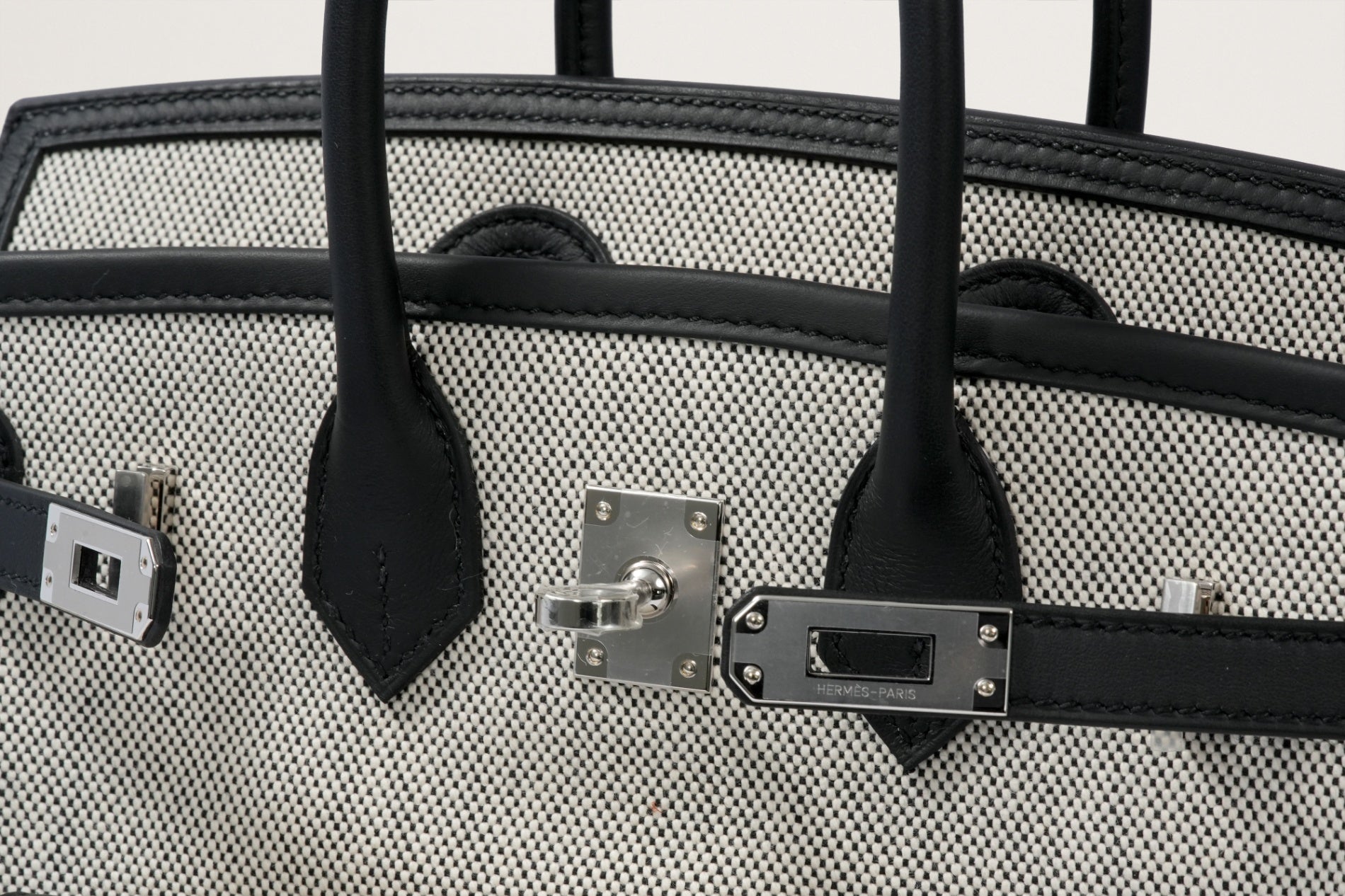 HERMES バーキン25 カーゴ 黒/エクリュ