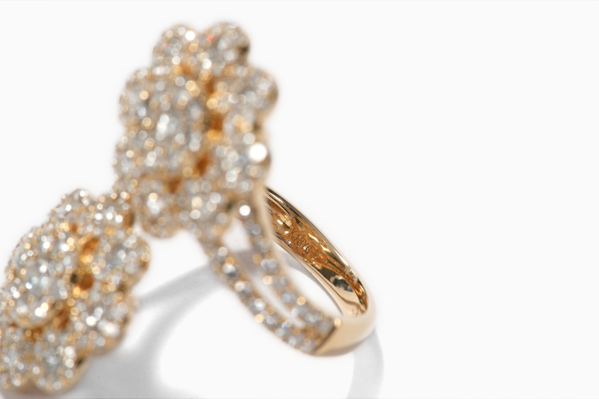 K18YG ダイヤモンド リング