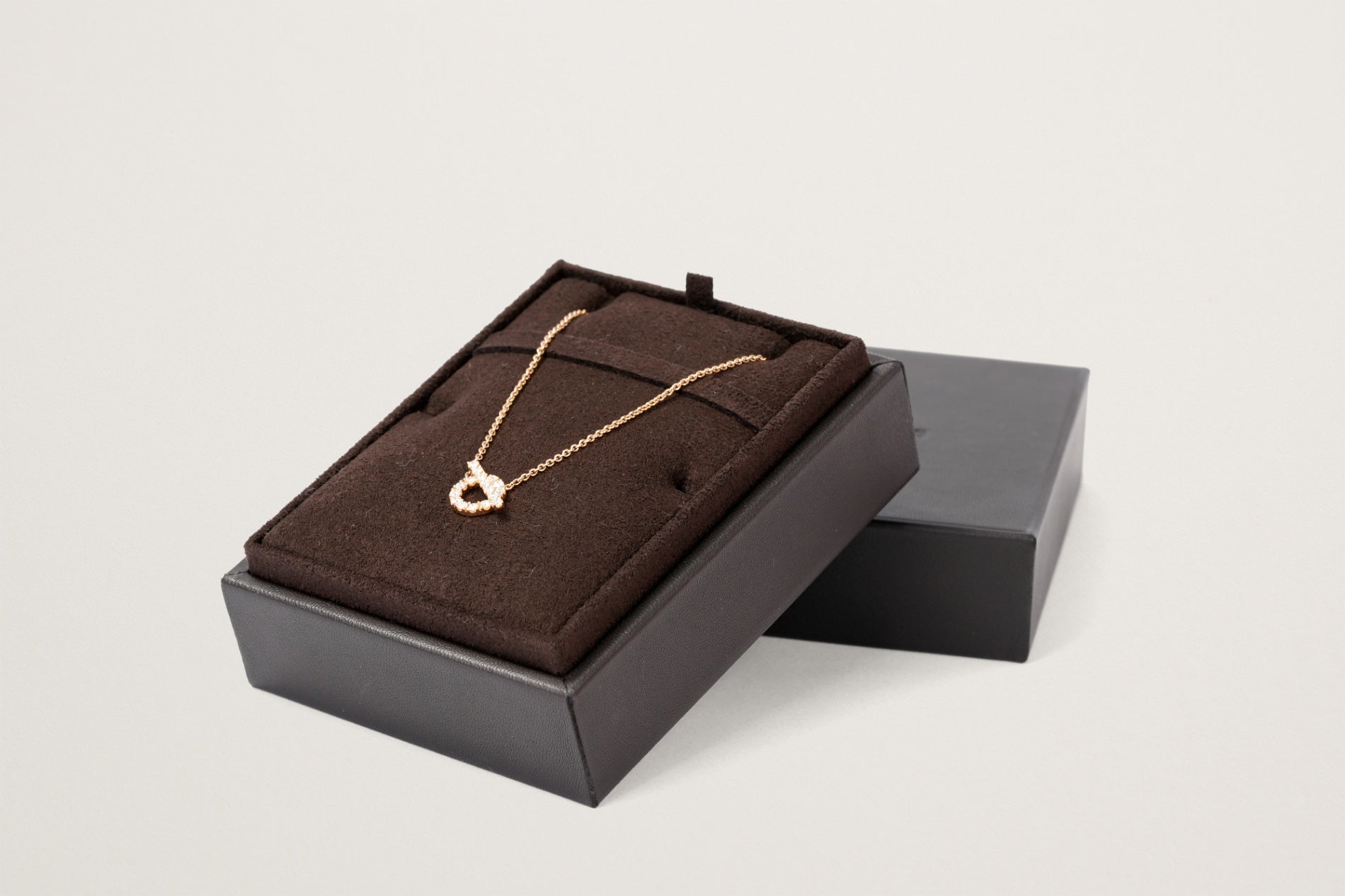 HERMES K18PG フィネス ダイヤモンドネックレス
