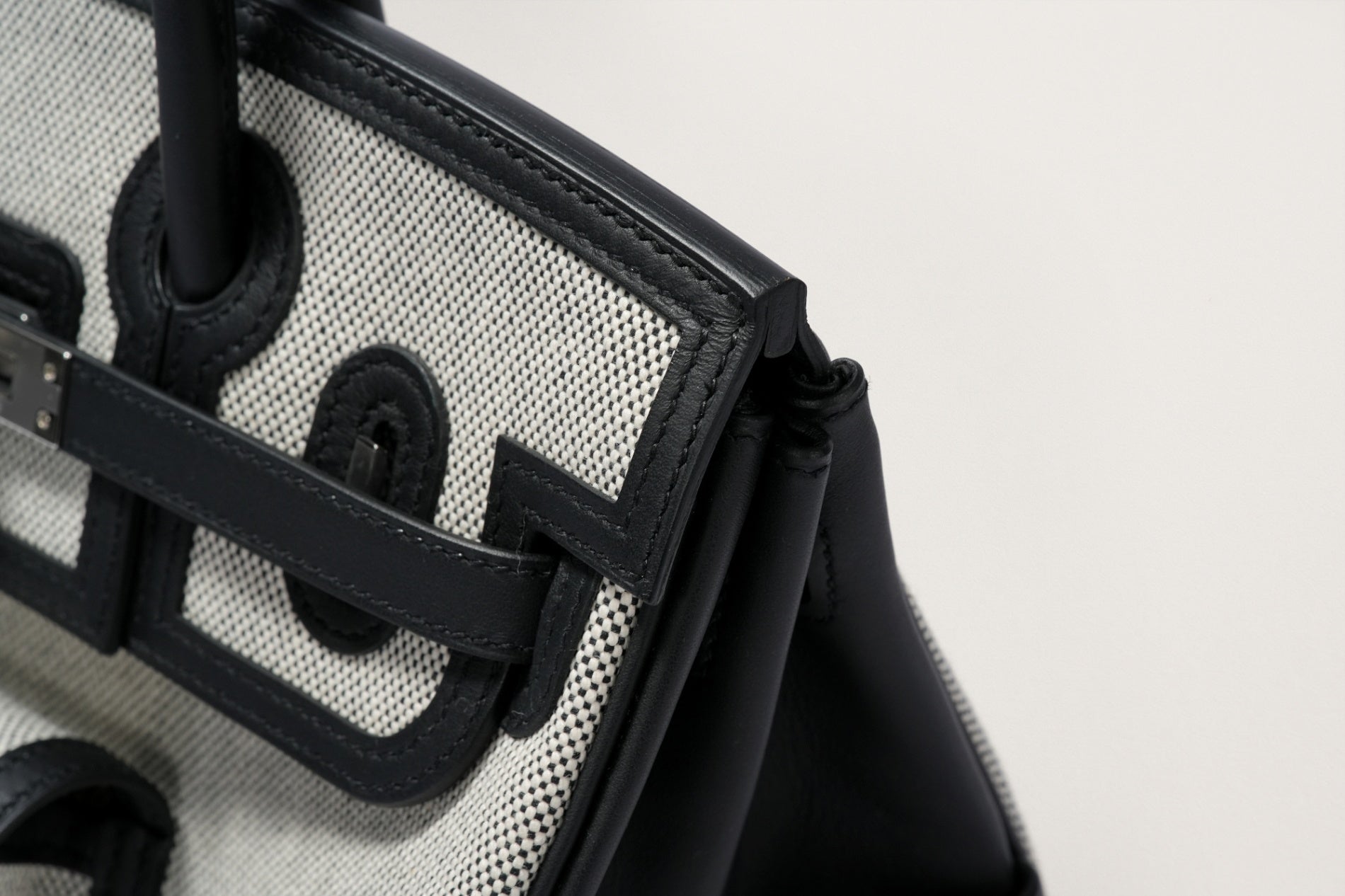 HERMES バーキン25カーゴ 黒/エクリュ