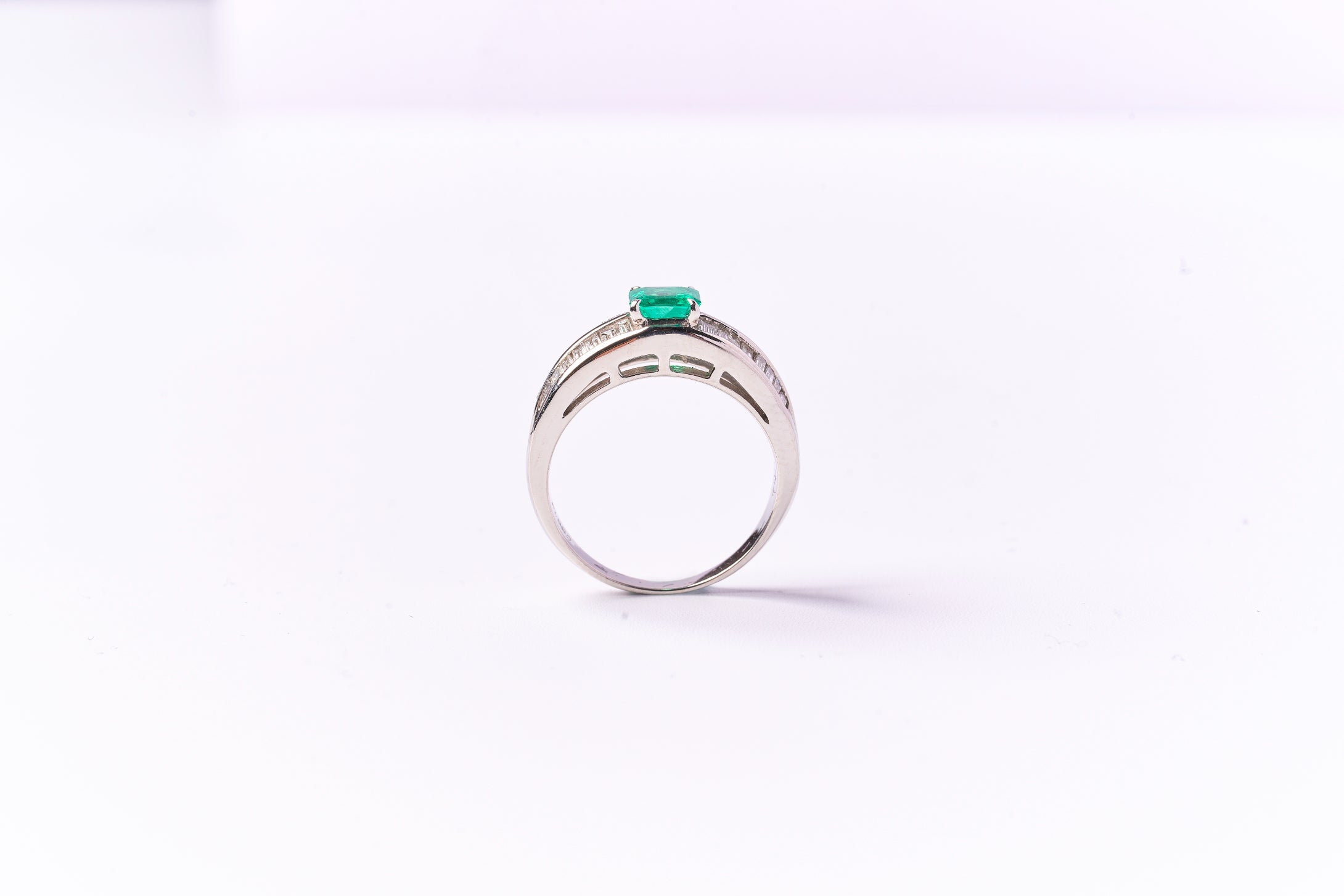 sterling silver エメラルドリング 925シルバーラボエメラルドリングメンズナノスクエアエメラルド