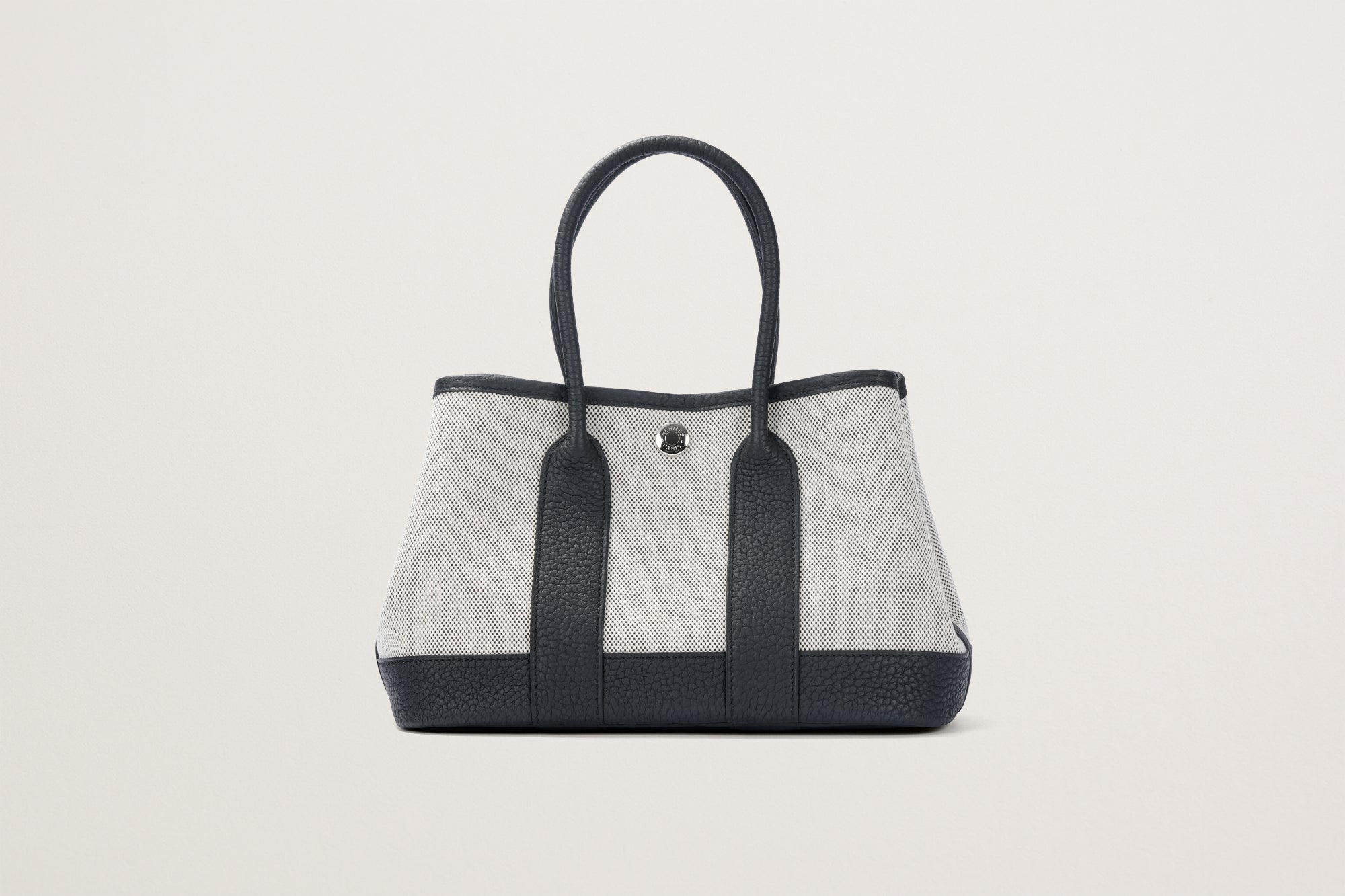 HERMES ネオ・ガーデン23 黒/エクリュ