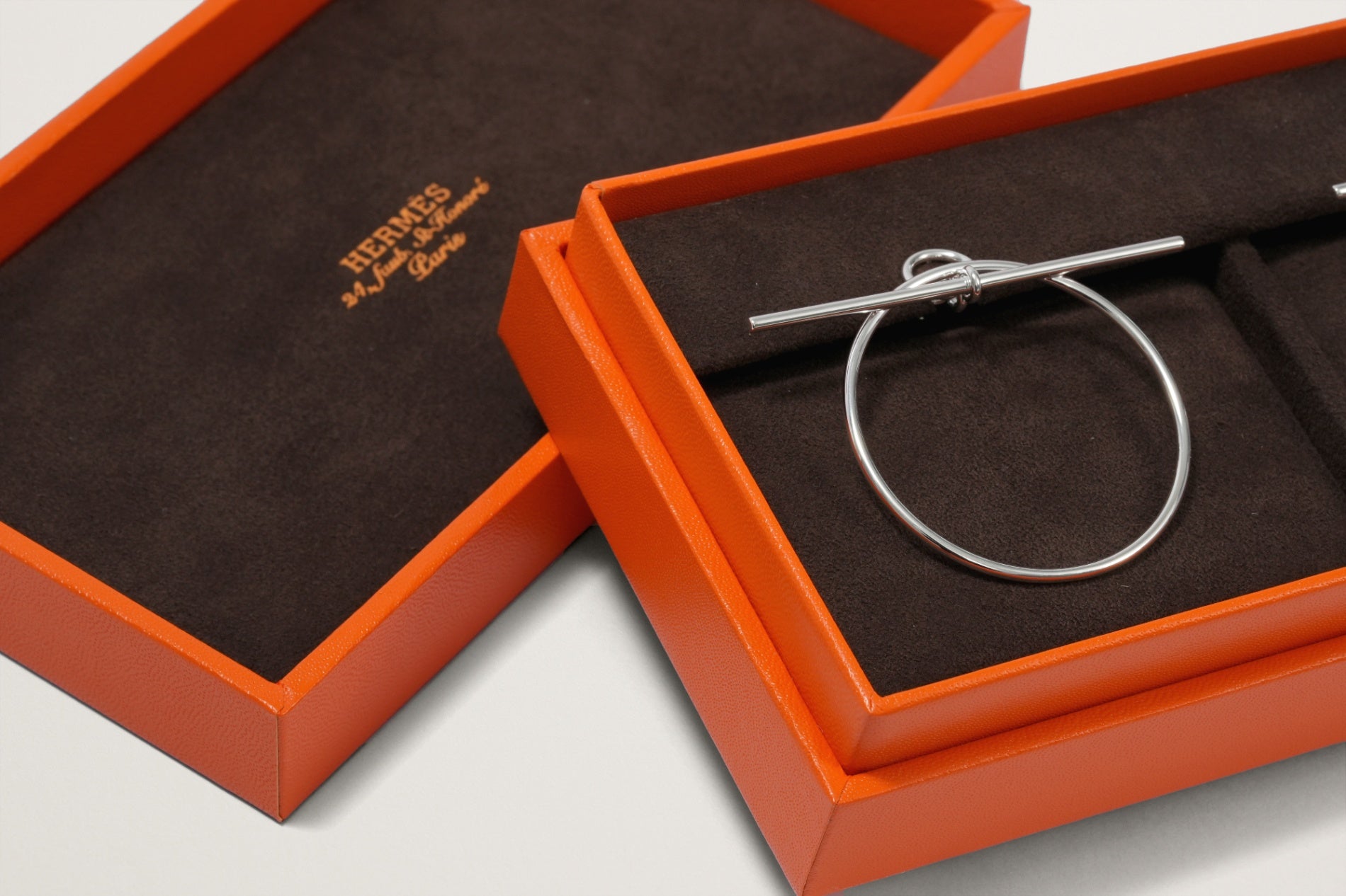 HERMES Ag925 ループ MM ピアス