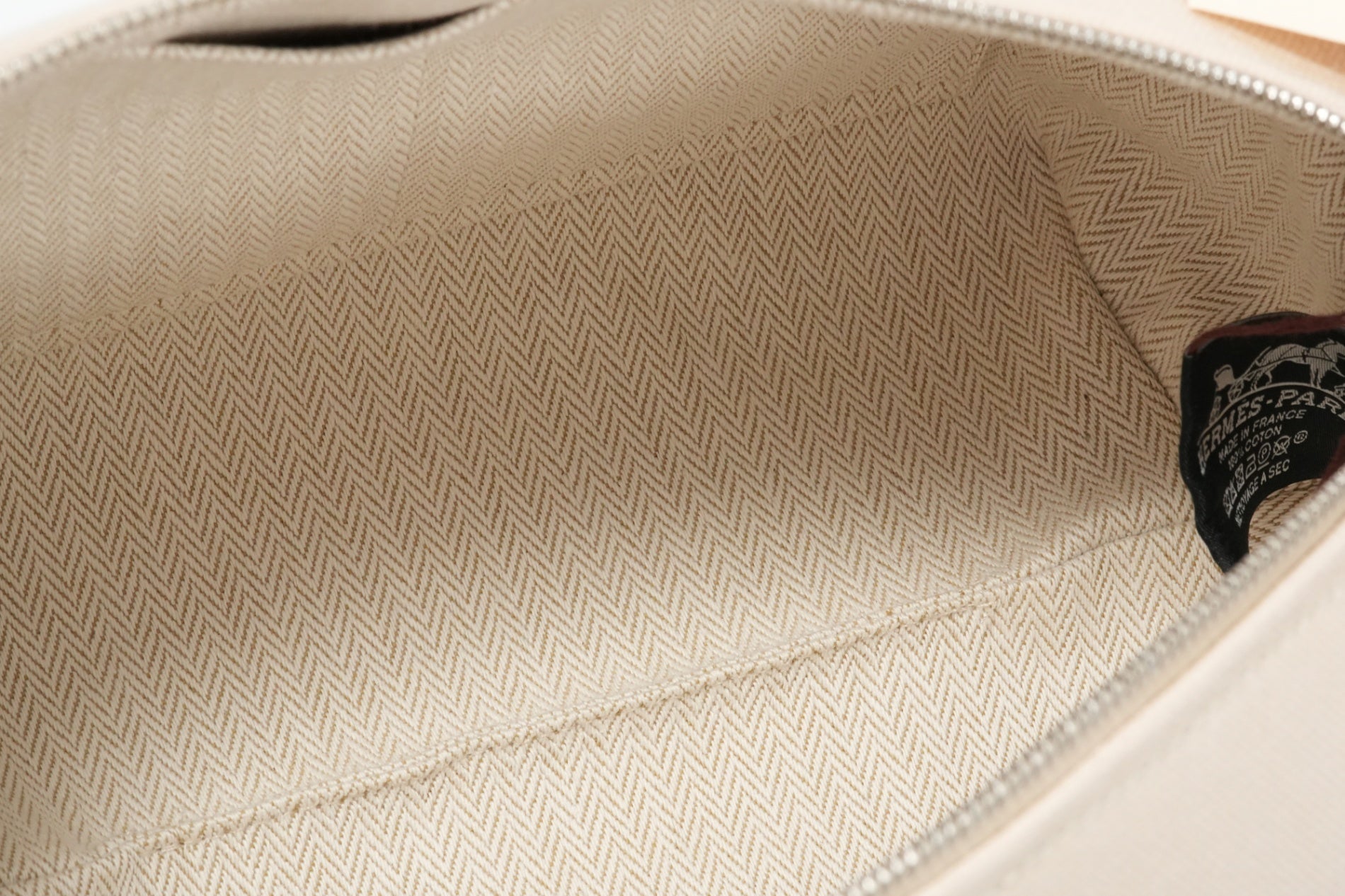 HERMES ポーチ《ブリッド・ア・ブラック・Hパヴィヨン》PM ナチュラル