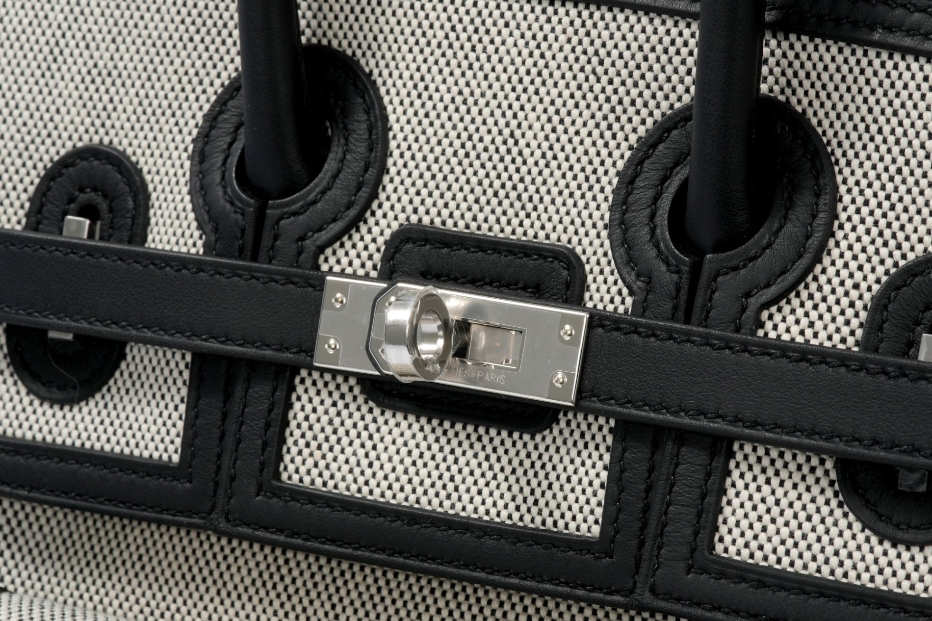 HERMES バーキン25 カーゴ 黒/エクリュ