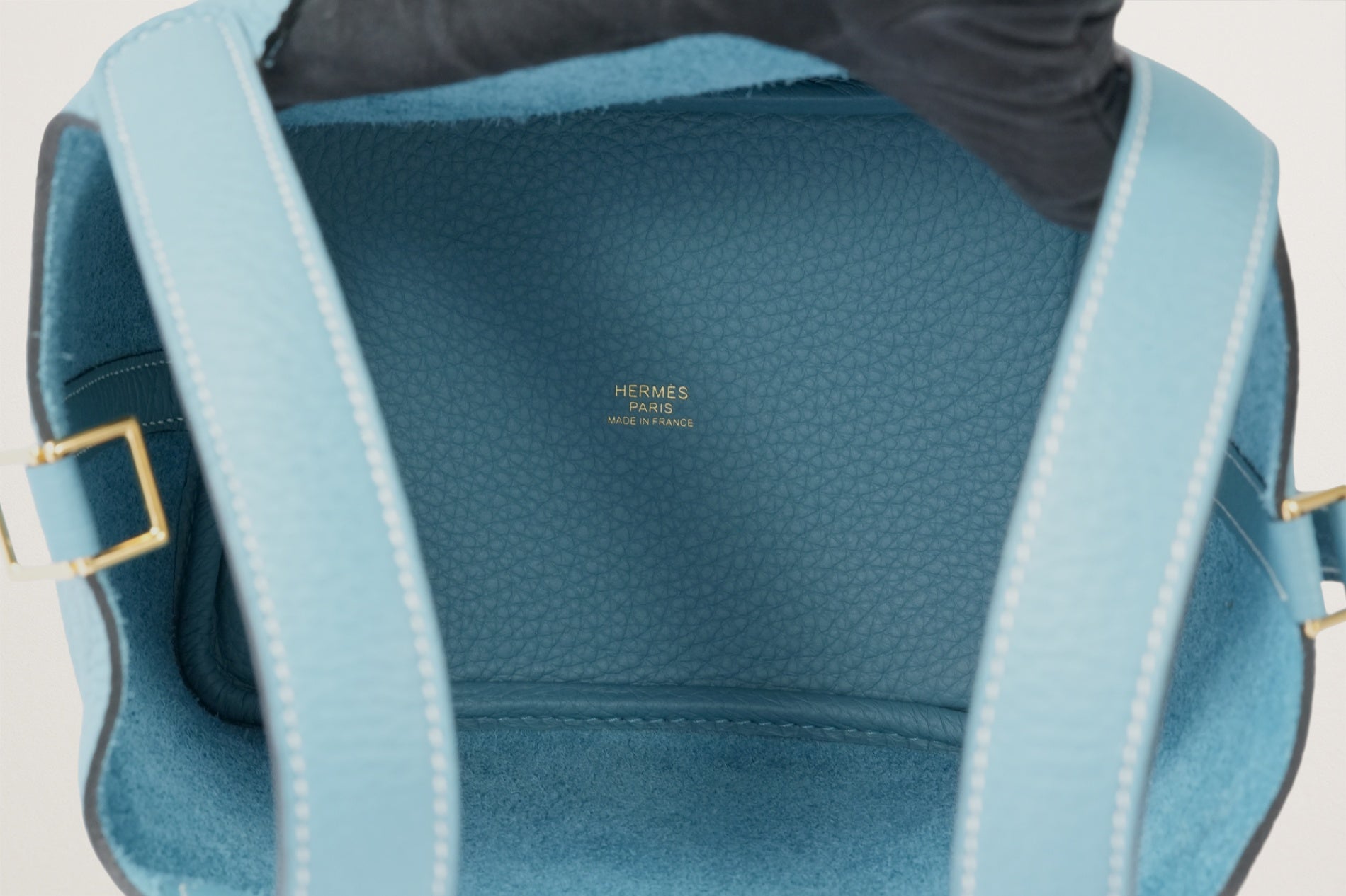 HERMES ピコタンロック18 ニューブルージーン