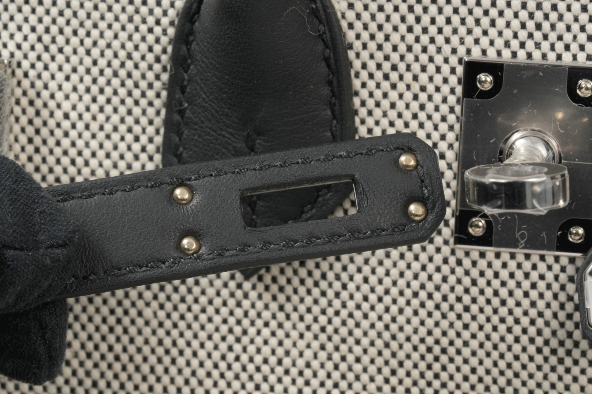 HERMES バーキン25 カーゴ 黒/エクリュ